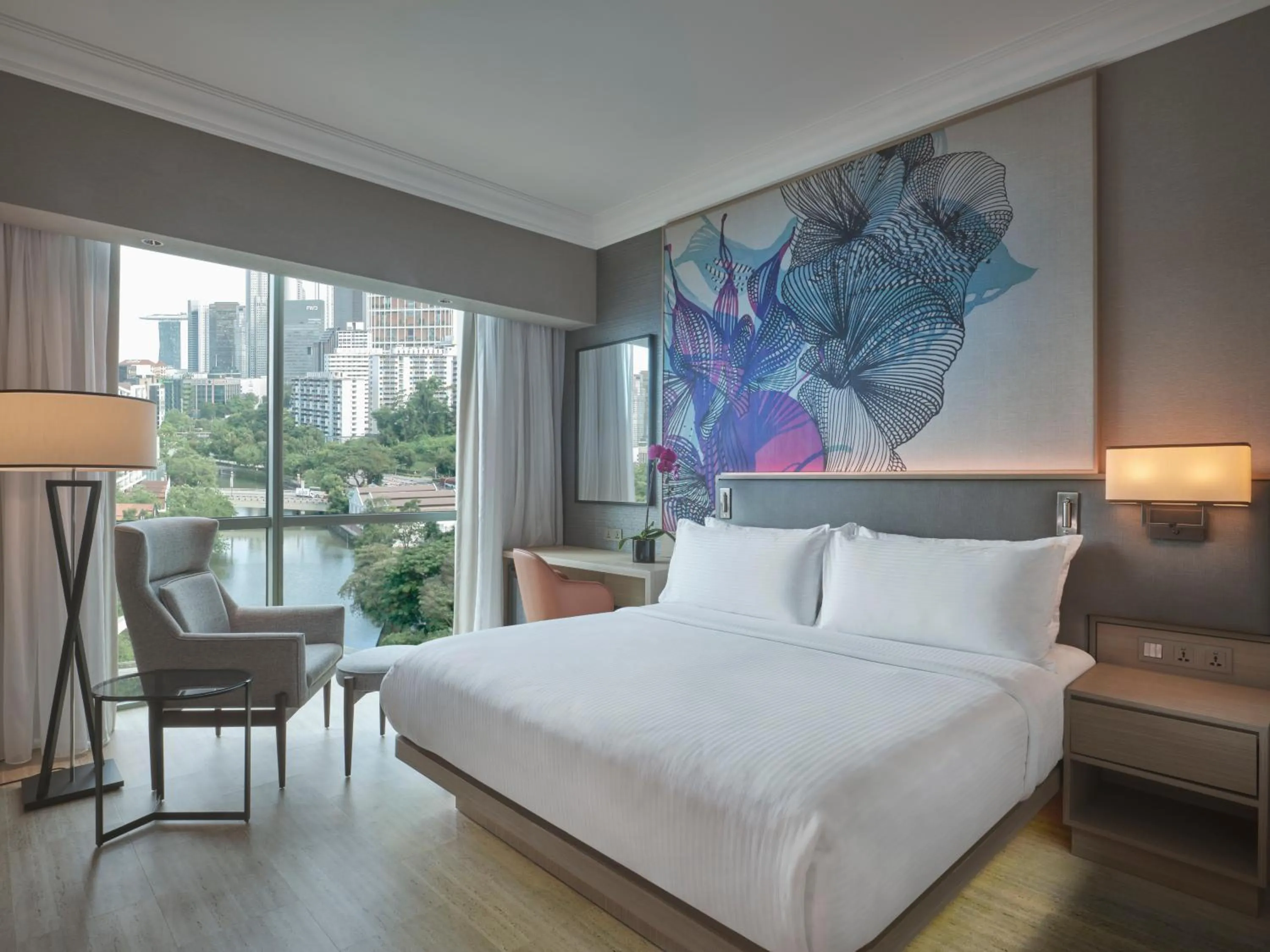 Bed in Grand Copthorne Waterfront