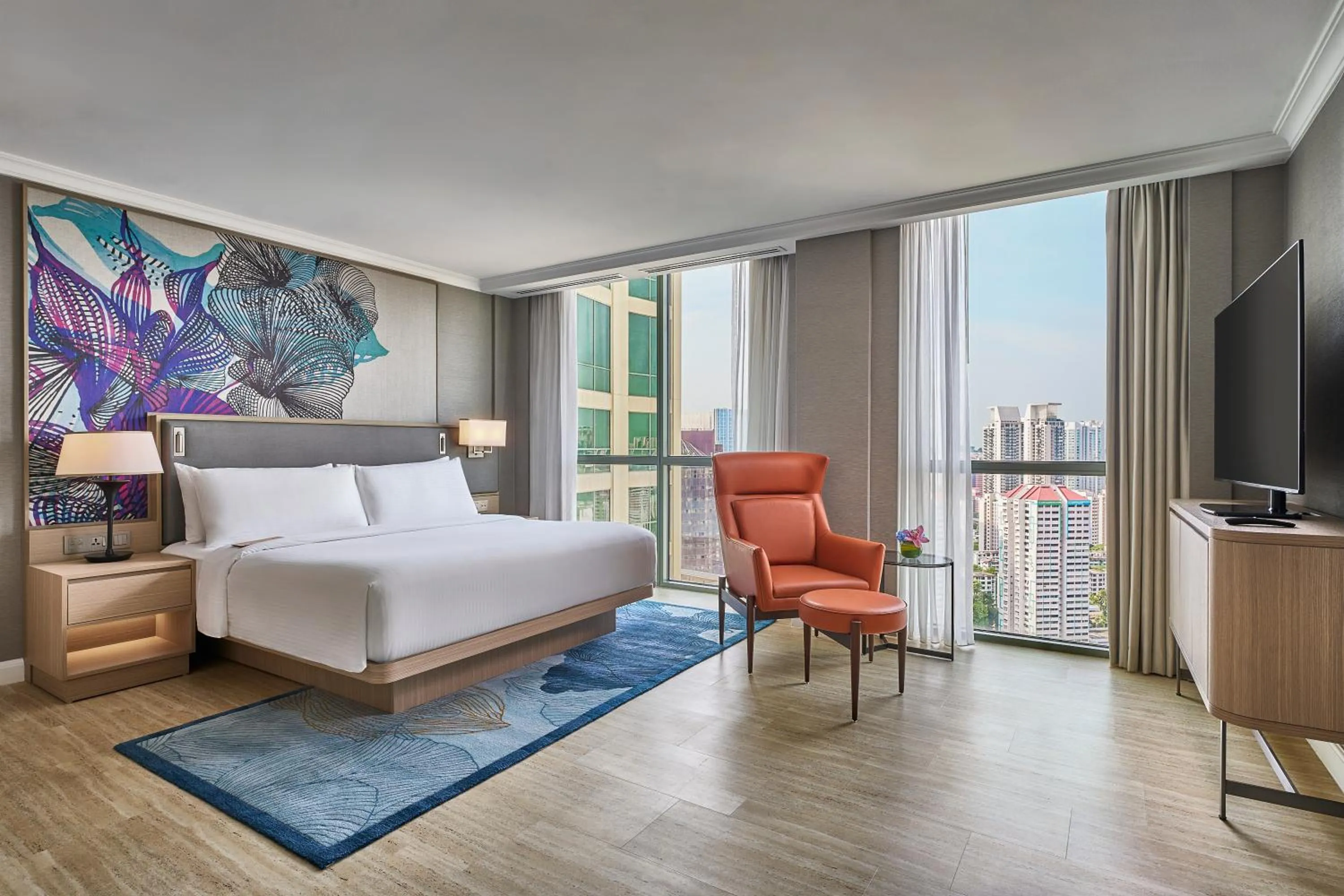 Bed in Grand Copthorne Waterfront Hotel Singapore