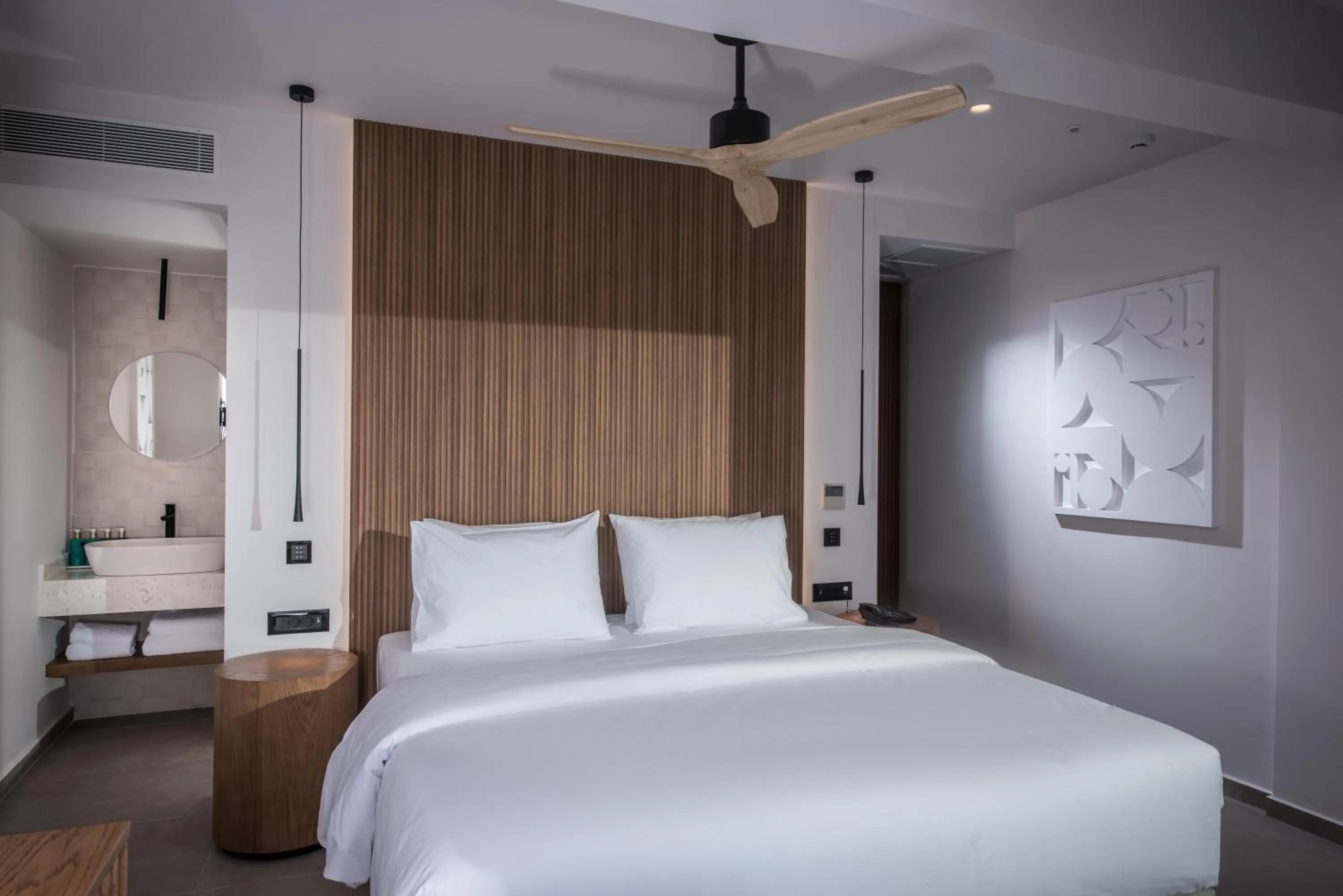 Photo of the whole room, Bed in Noble Hotel & Suites - Adults Only