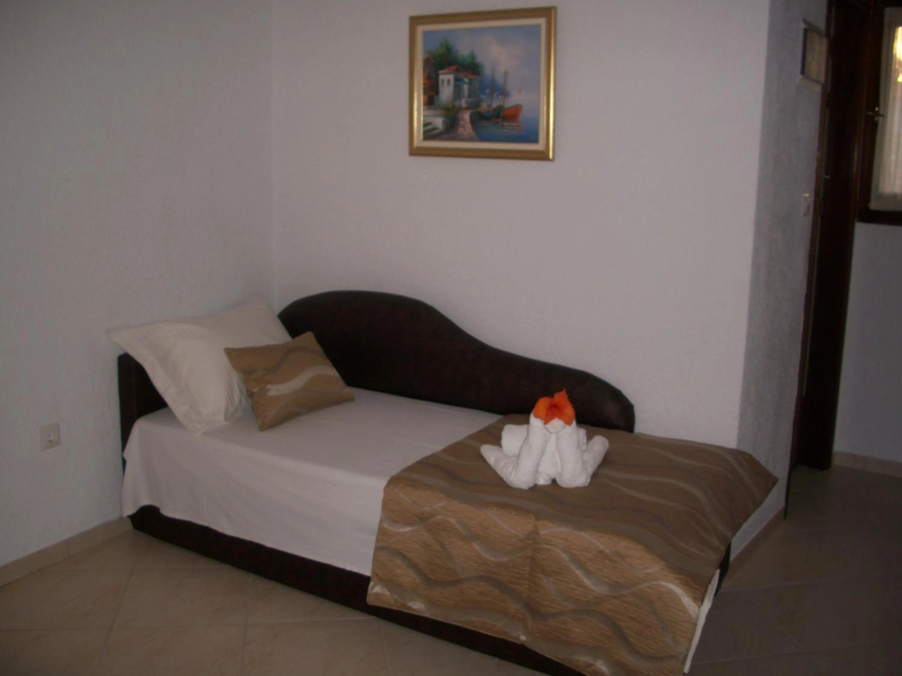 Bed in Hotel Filoxenia
