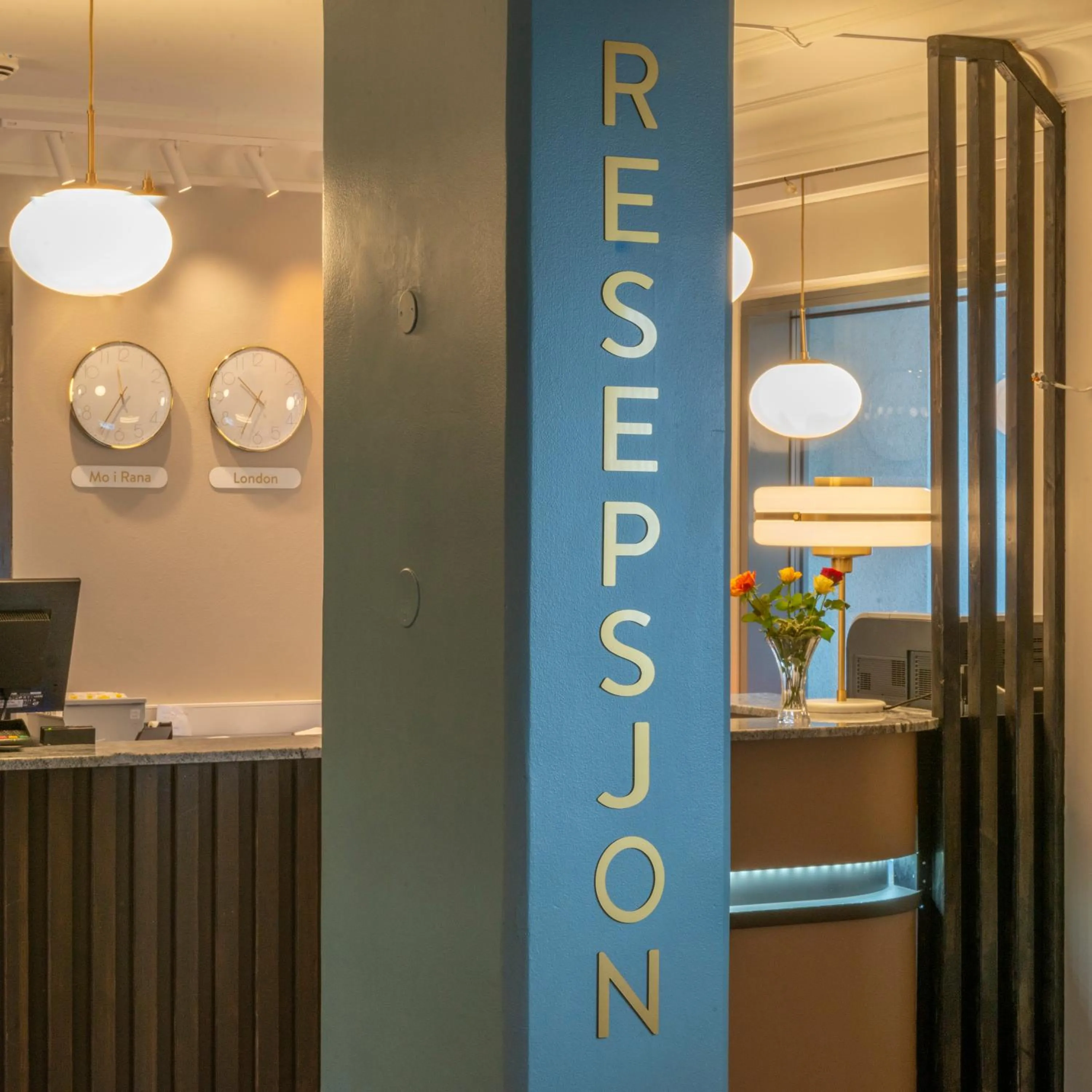 Lobby or reception in Scandic Meyergården