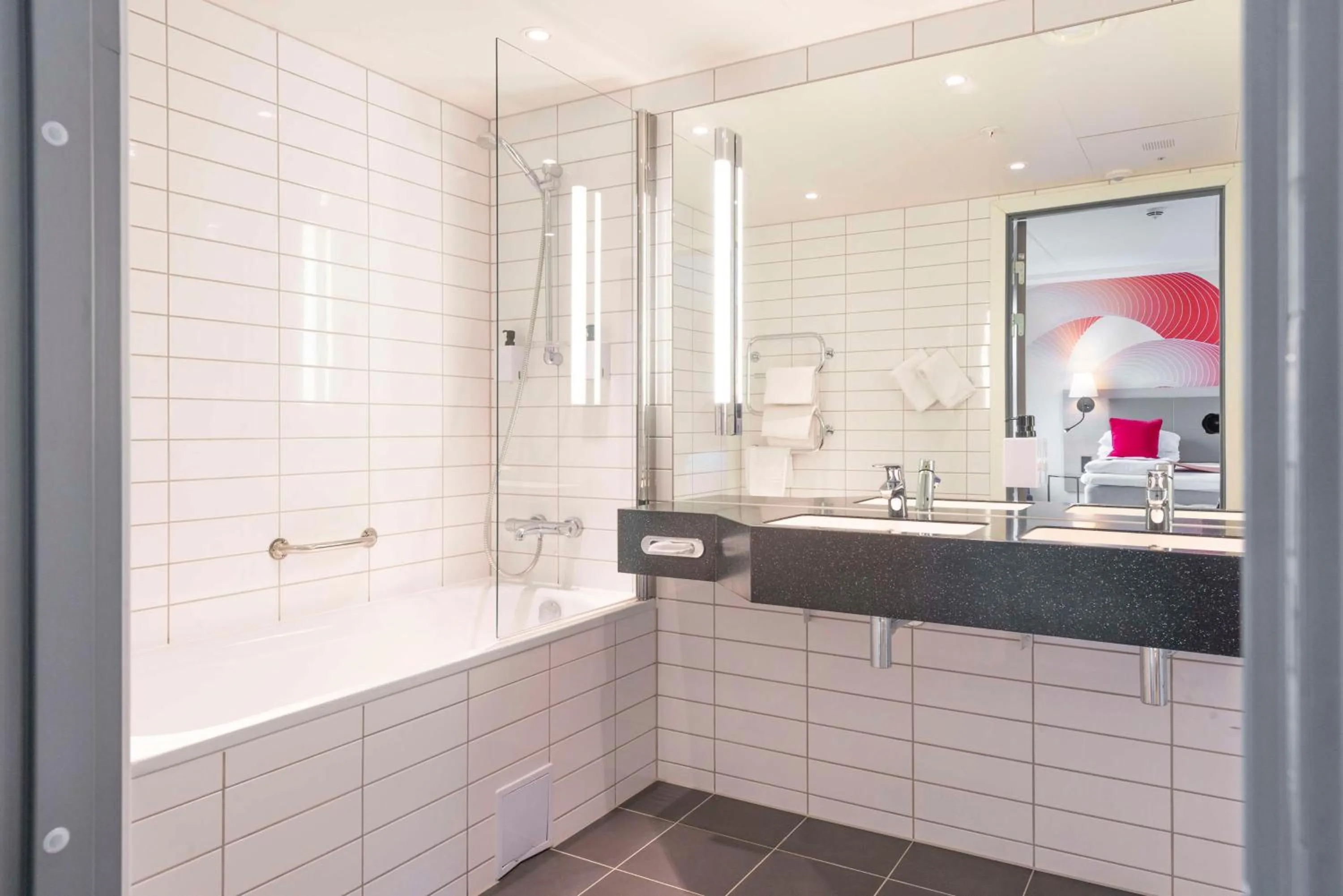 Bathroom in Scandic Meyergården