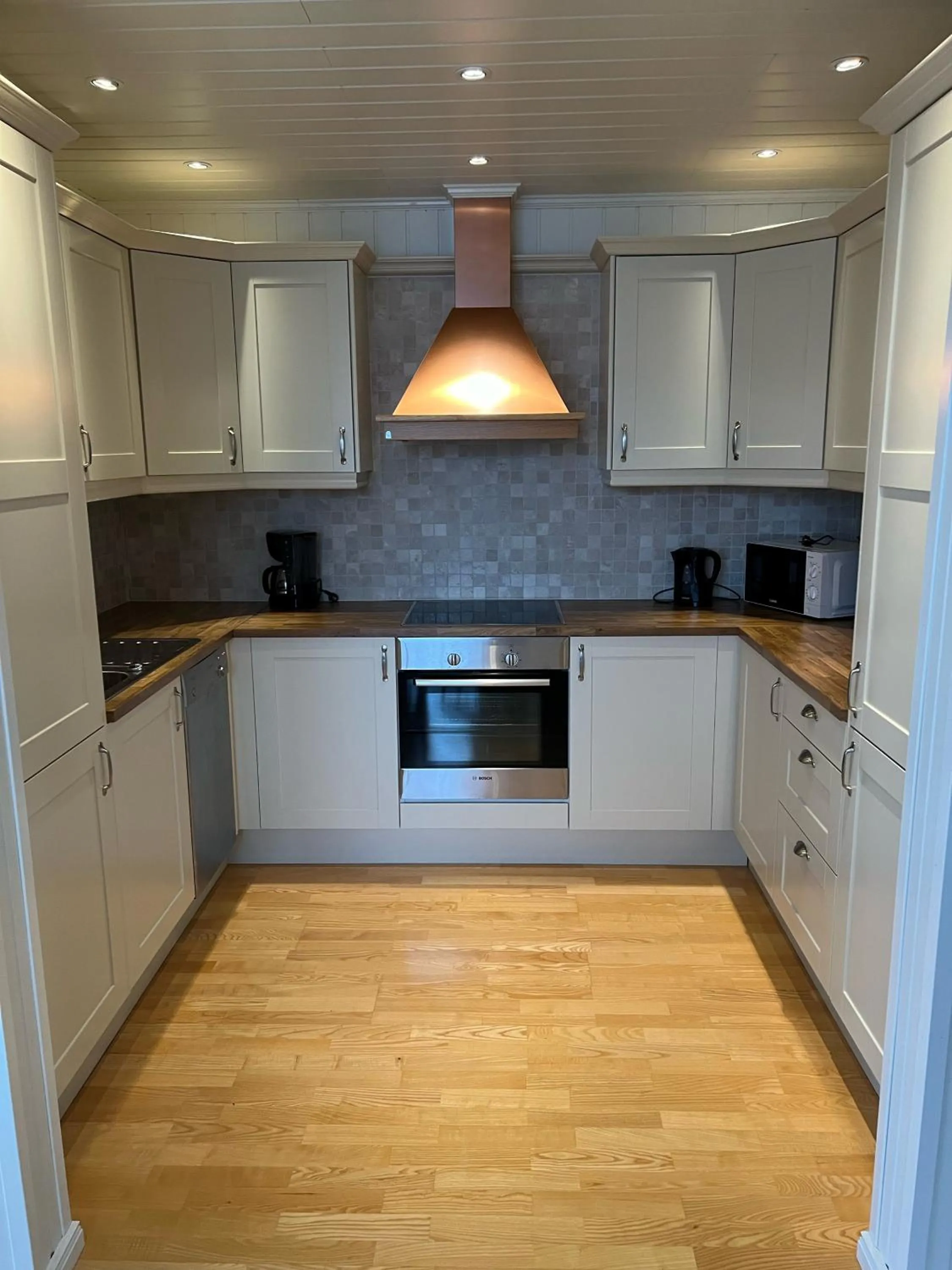 Kitchen or kitchenette in Vesterålen Resort & Kysthotell