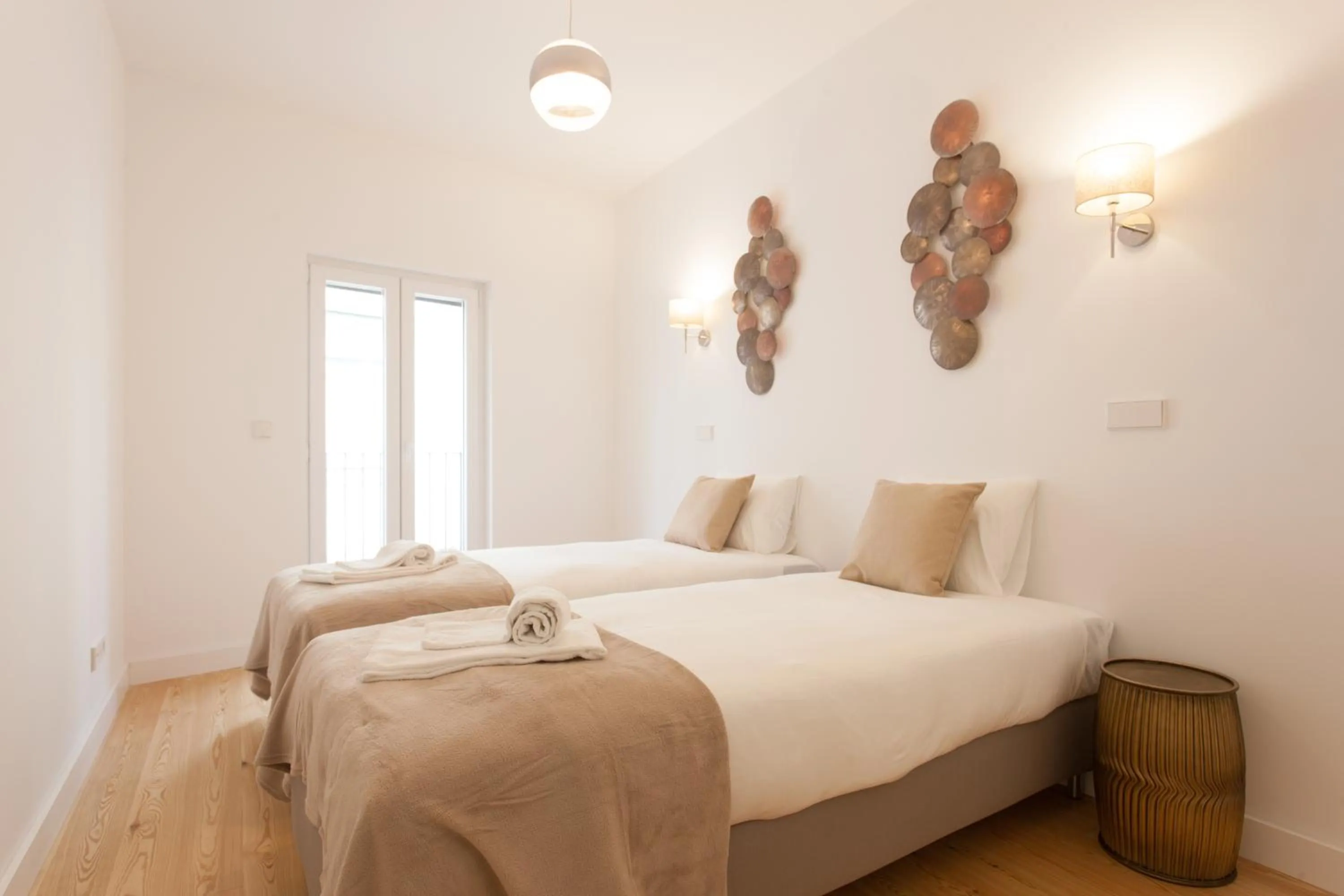 Bedroom, Bed in Mouraria Blue Three-Bedroom Apartment w/ Parking - by LU Holidays