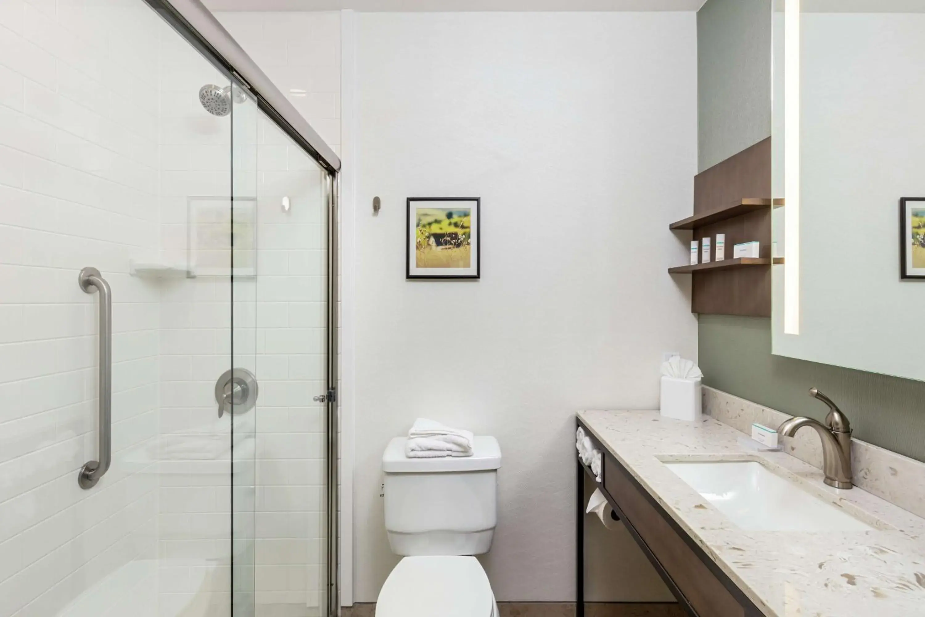 Bathroom in Hilton Garden Inn Davis Downtown Bathroom in Hilton Garden Inn Davis Downtown