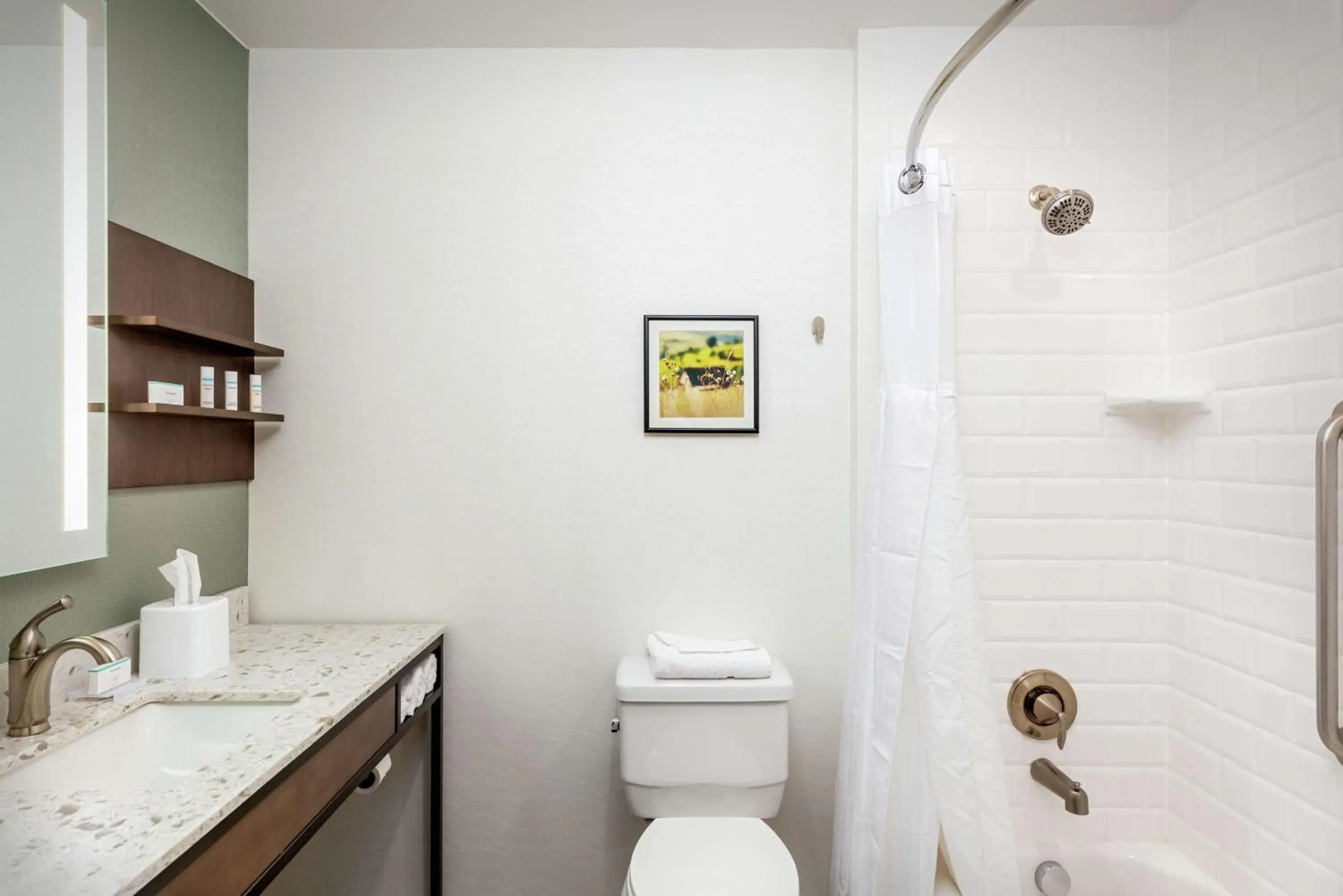 Bathroom in Hilton Garden Inn Davis Downtown Bathroom in Hilton Garden Inn Davis Downtown