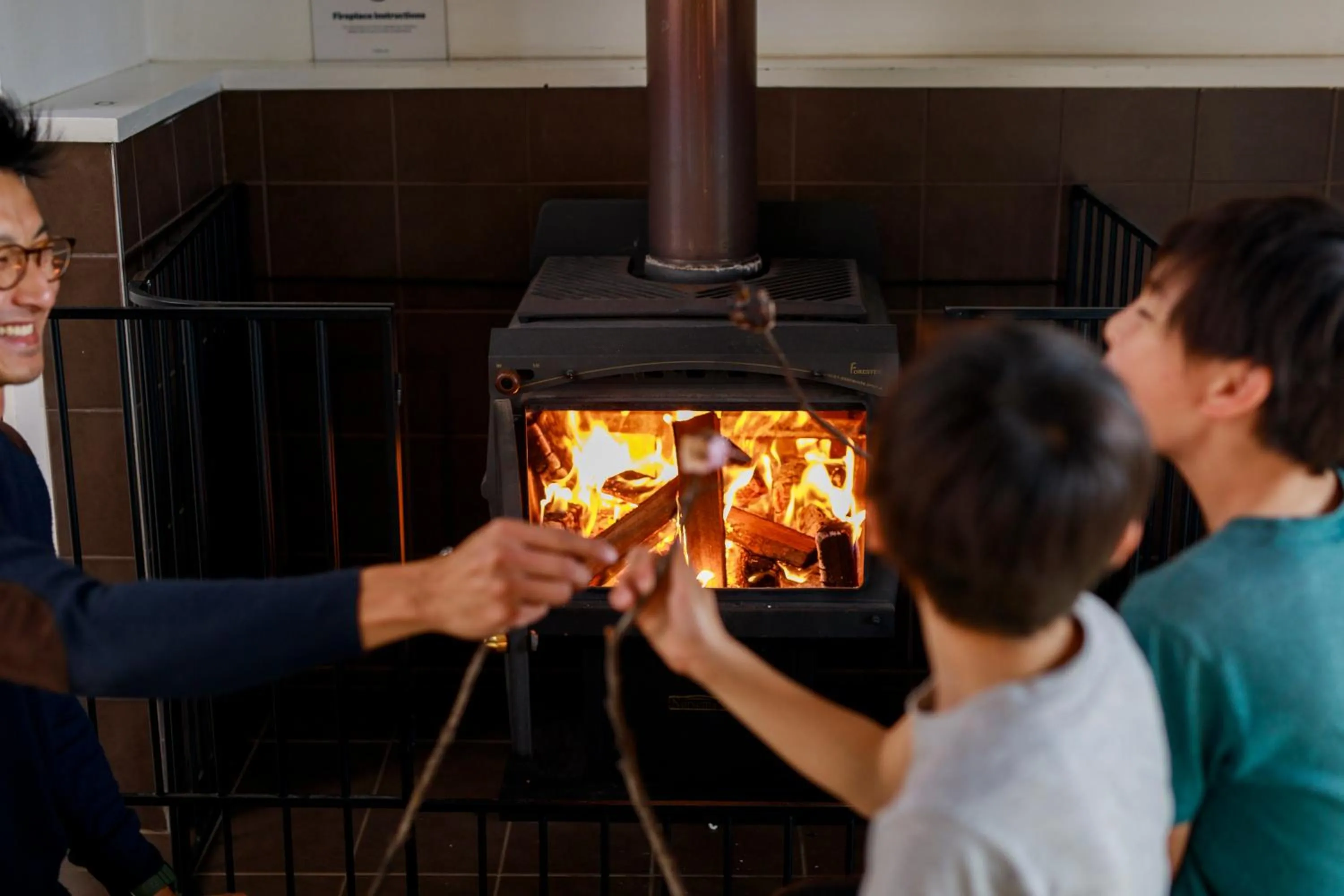 fireplace in RAC Karri Valley Resort