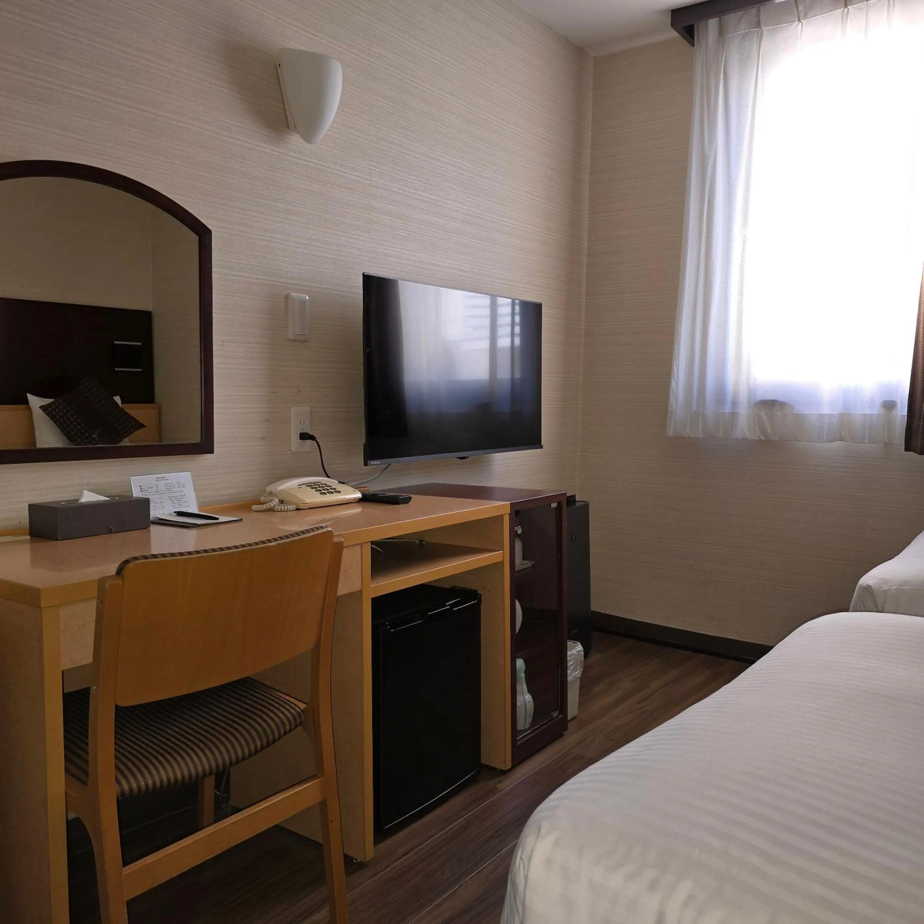TV and multimedia, Bed in Ueno First City Hotel