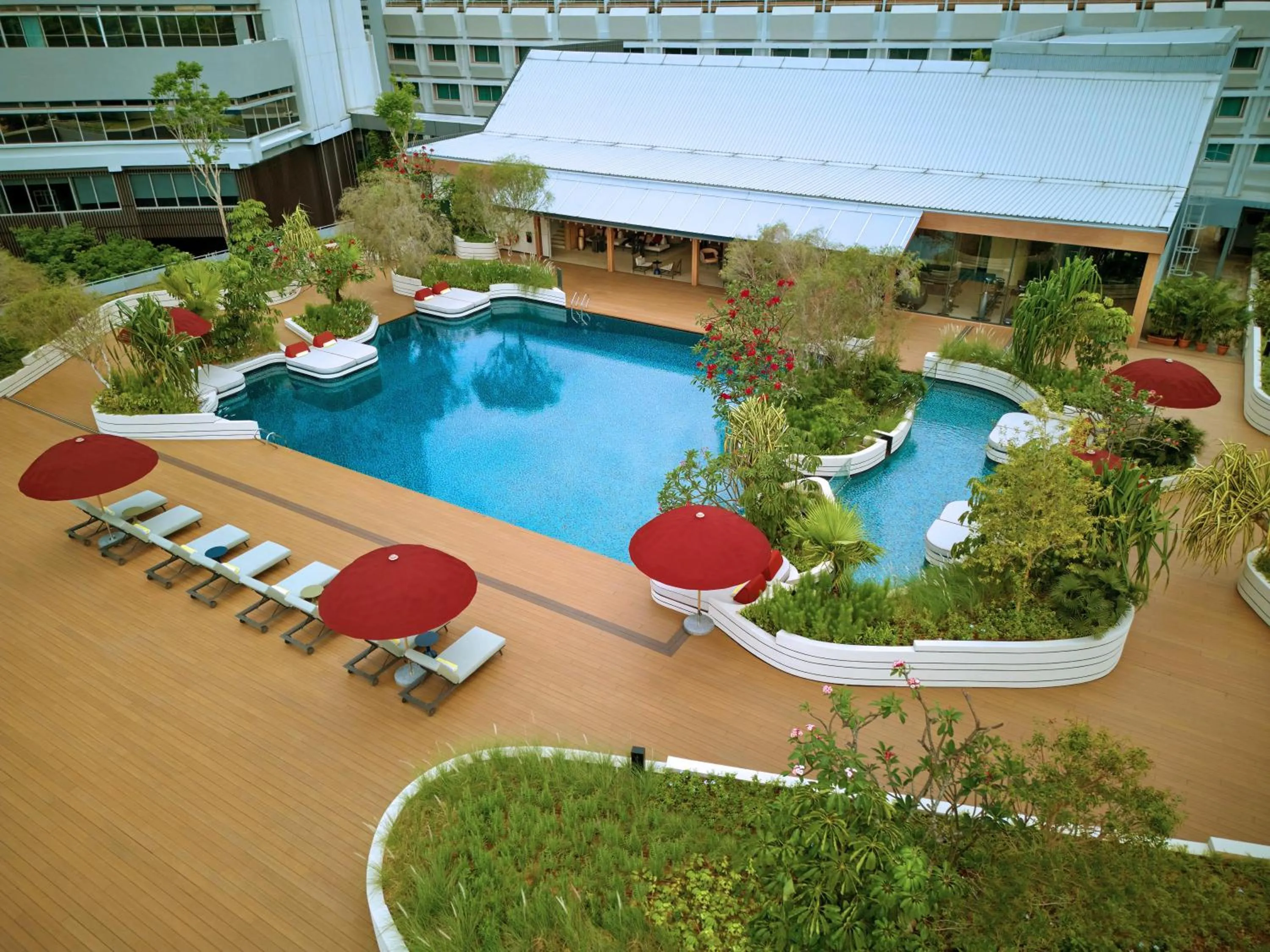 Swimming pool in PARKROYAL on Beach Road, Singapore