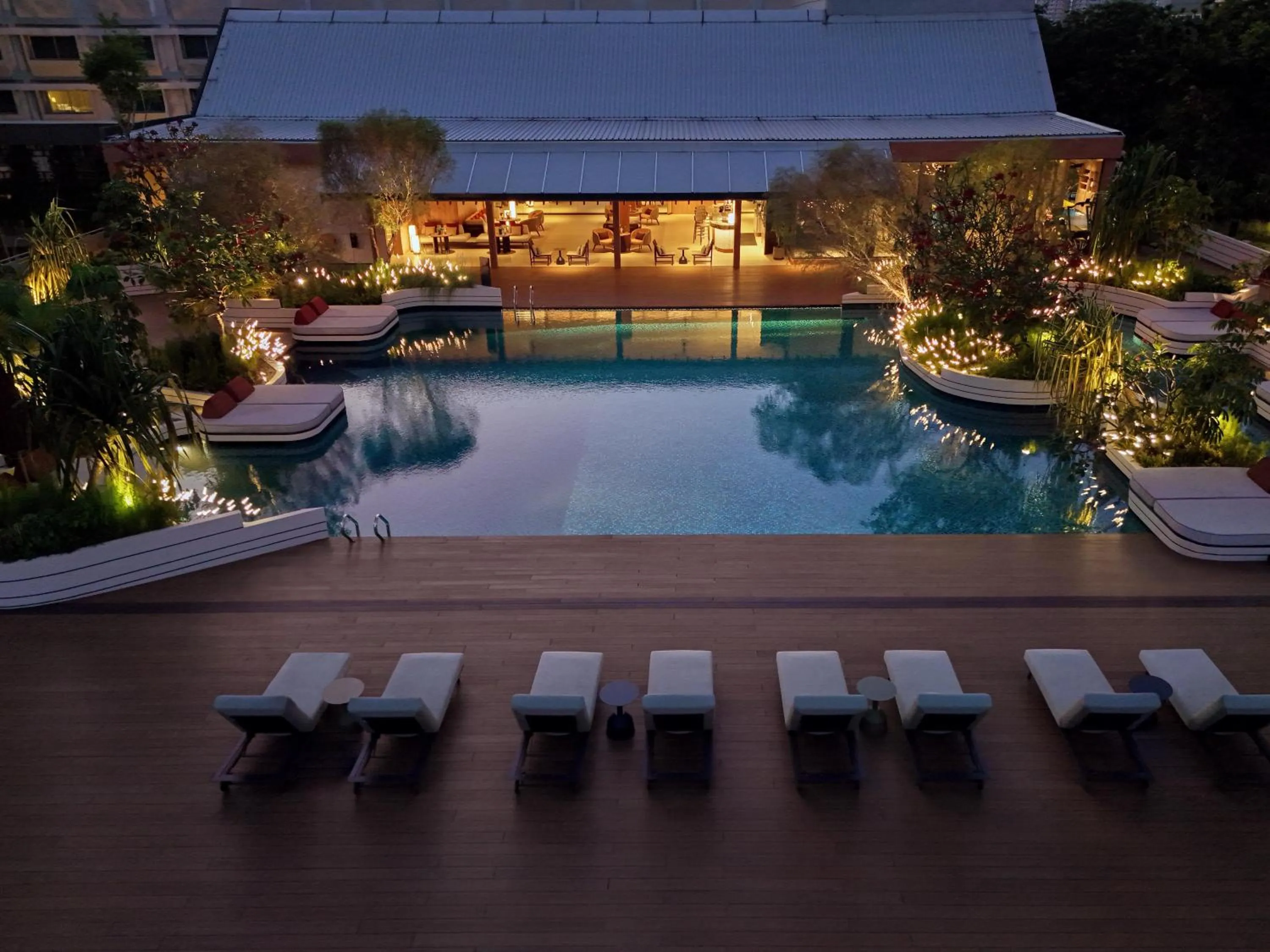 Swimming pool in PARKROYAL on Beach Road, Singapore