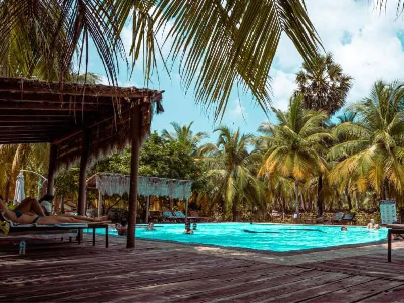 Swimming pool in De Silva Palm Resort