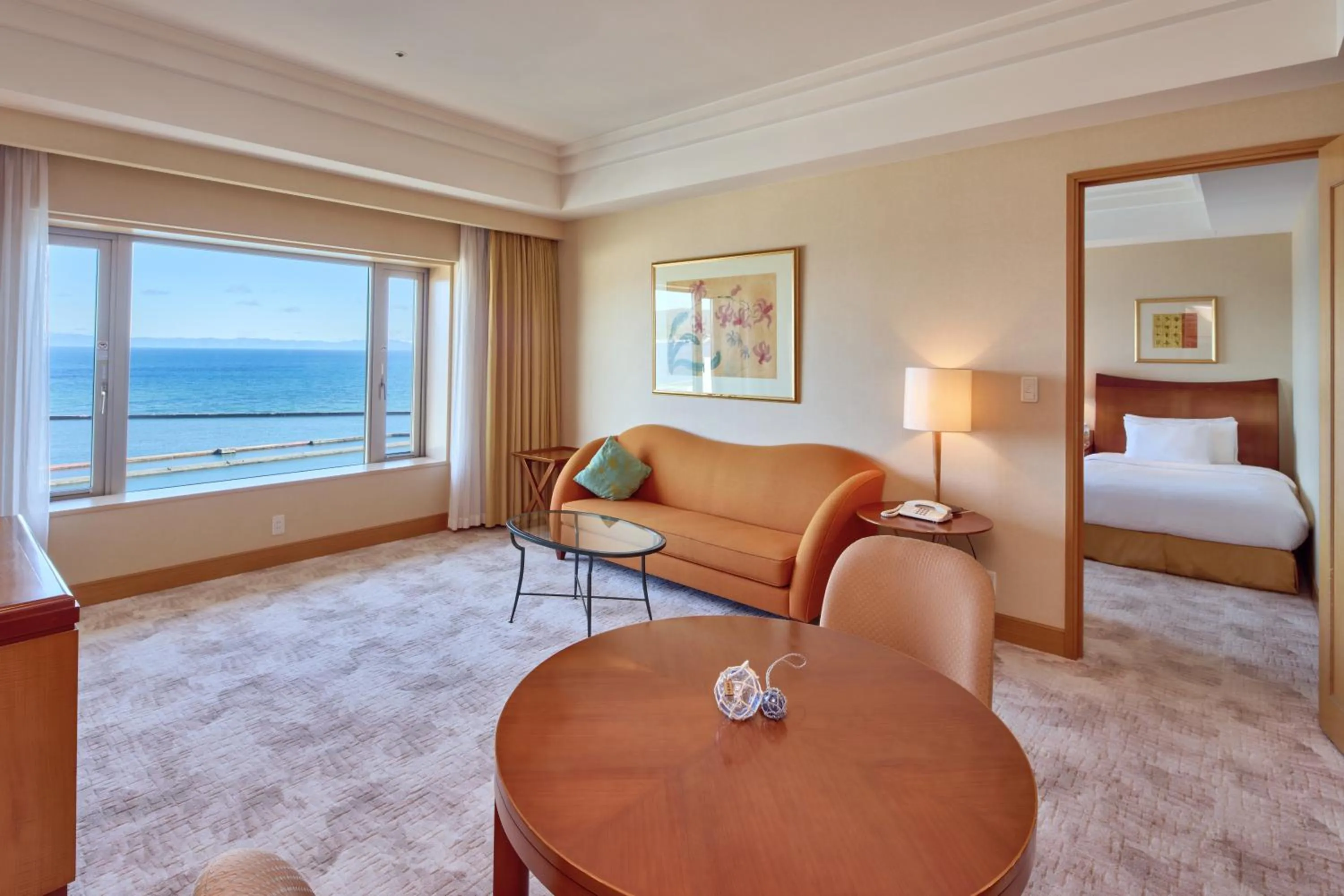 Sea view, Bed in Grand Park Otaru