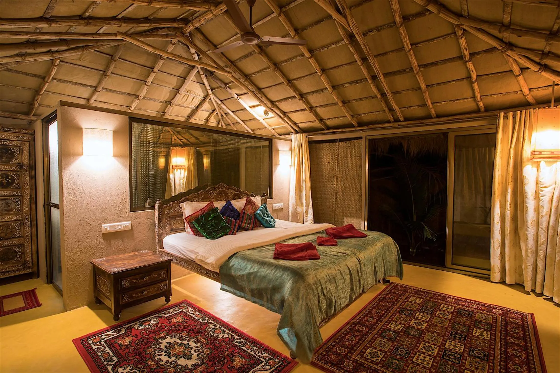 Bed in Dwarka Beach Resort Goa