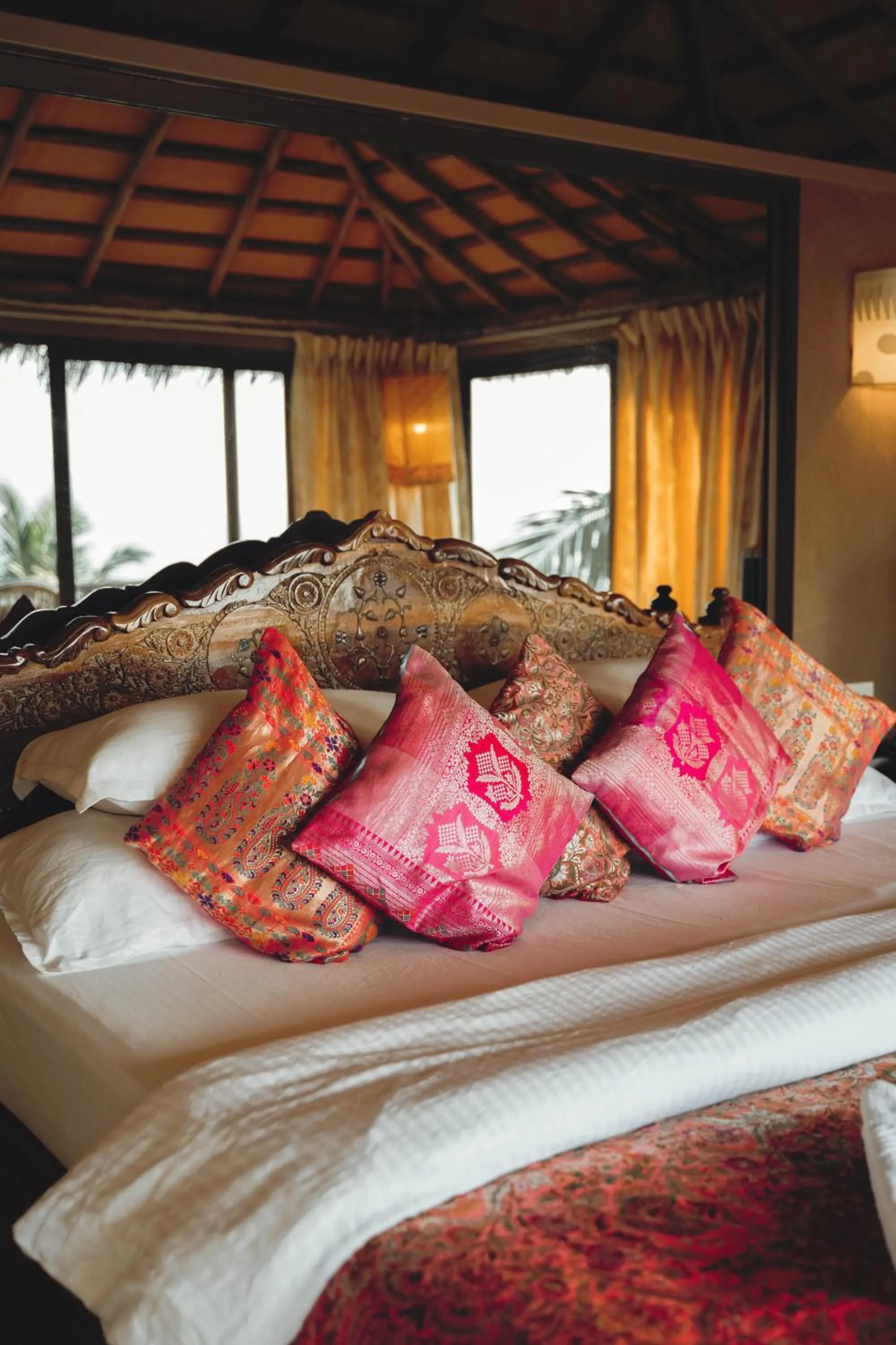 Bed in Dwarka Beach Resort Goa
