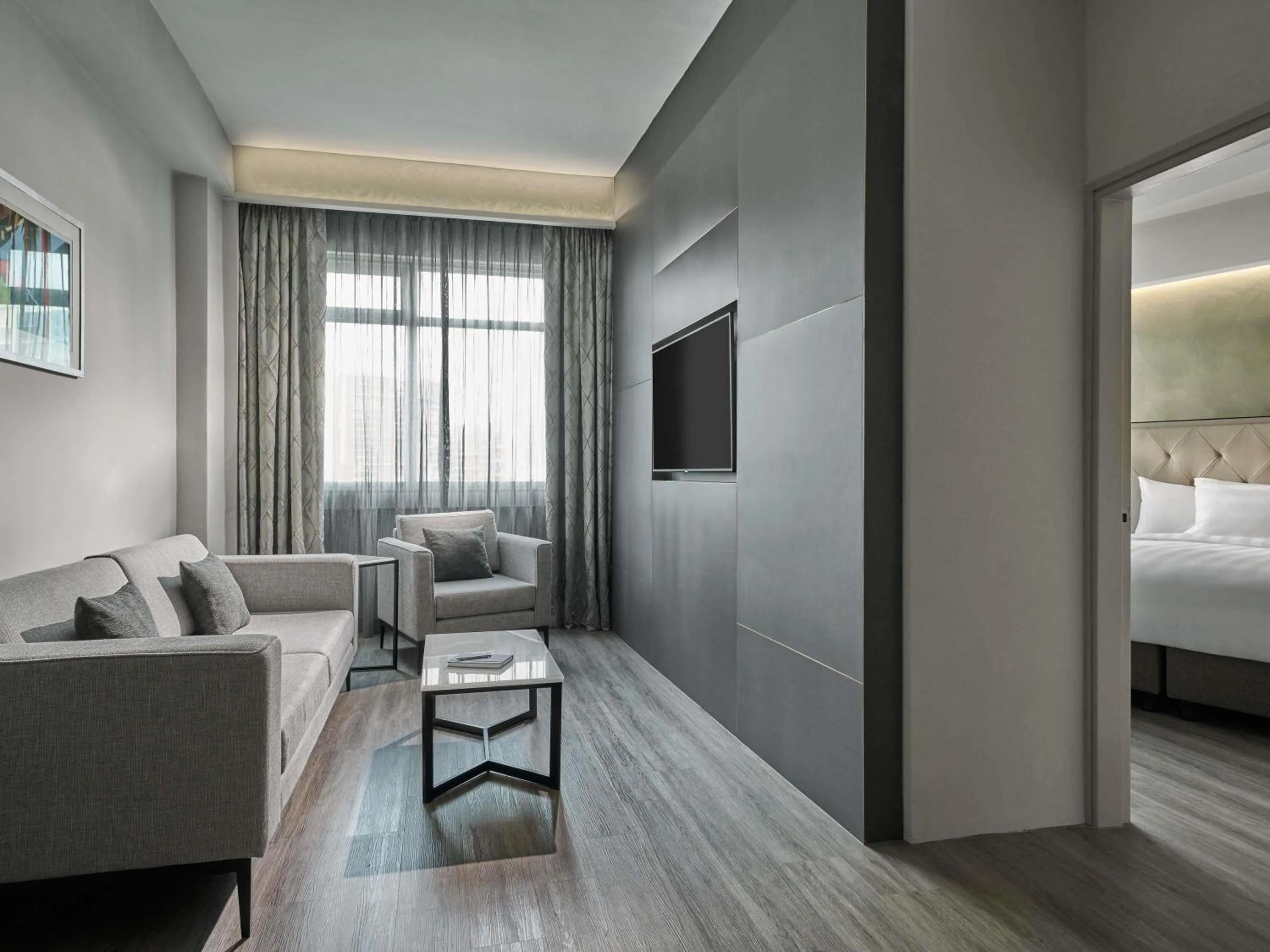 Bedroom, Bed in Novotel Singapore on Kitchener