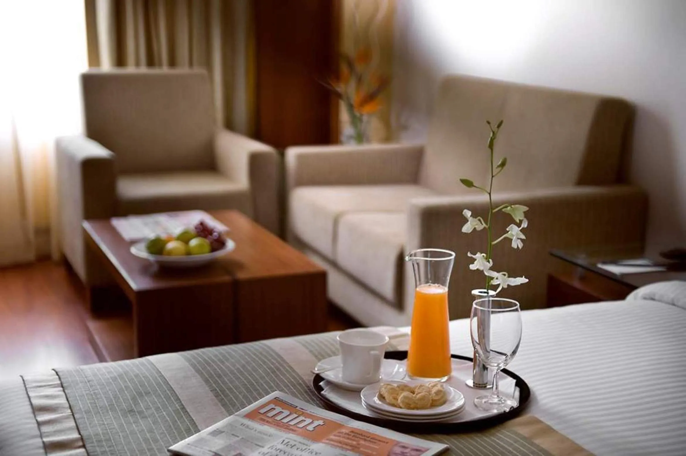 Bed in Park Inn Gurgaon