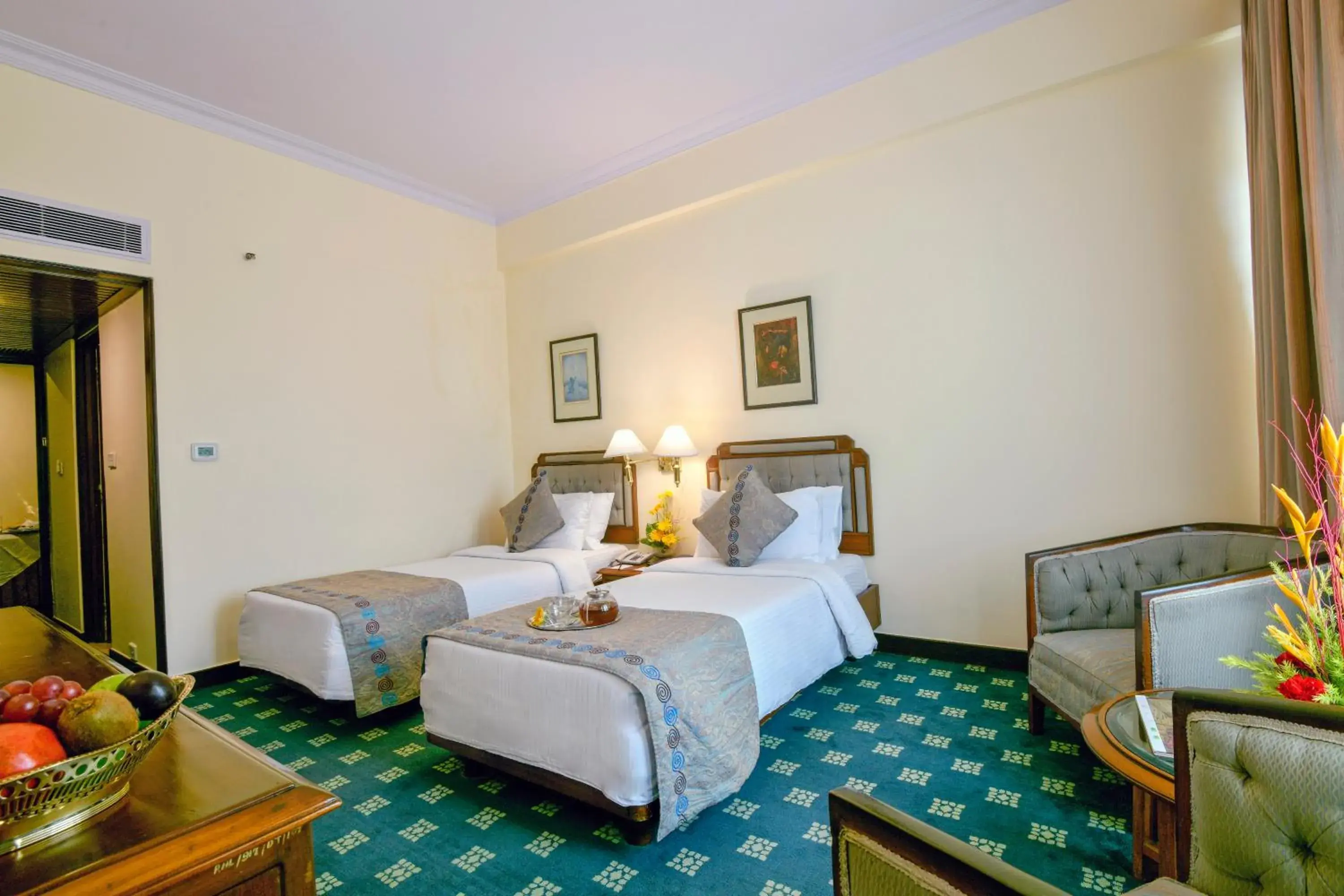 View (from property/room), Bed in Peerless Hotel Kolkata View (from property/room), Bed in Peerless Hotel Kolkata