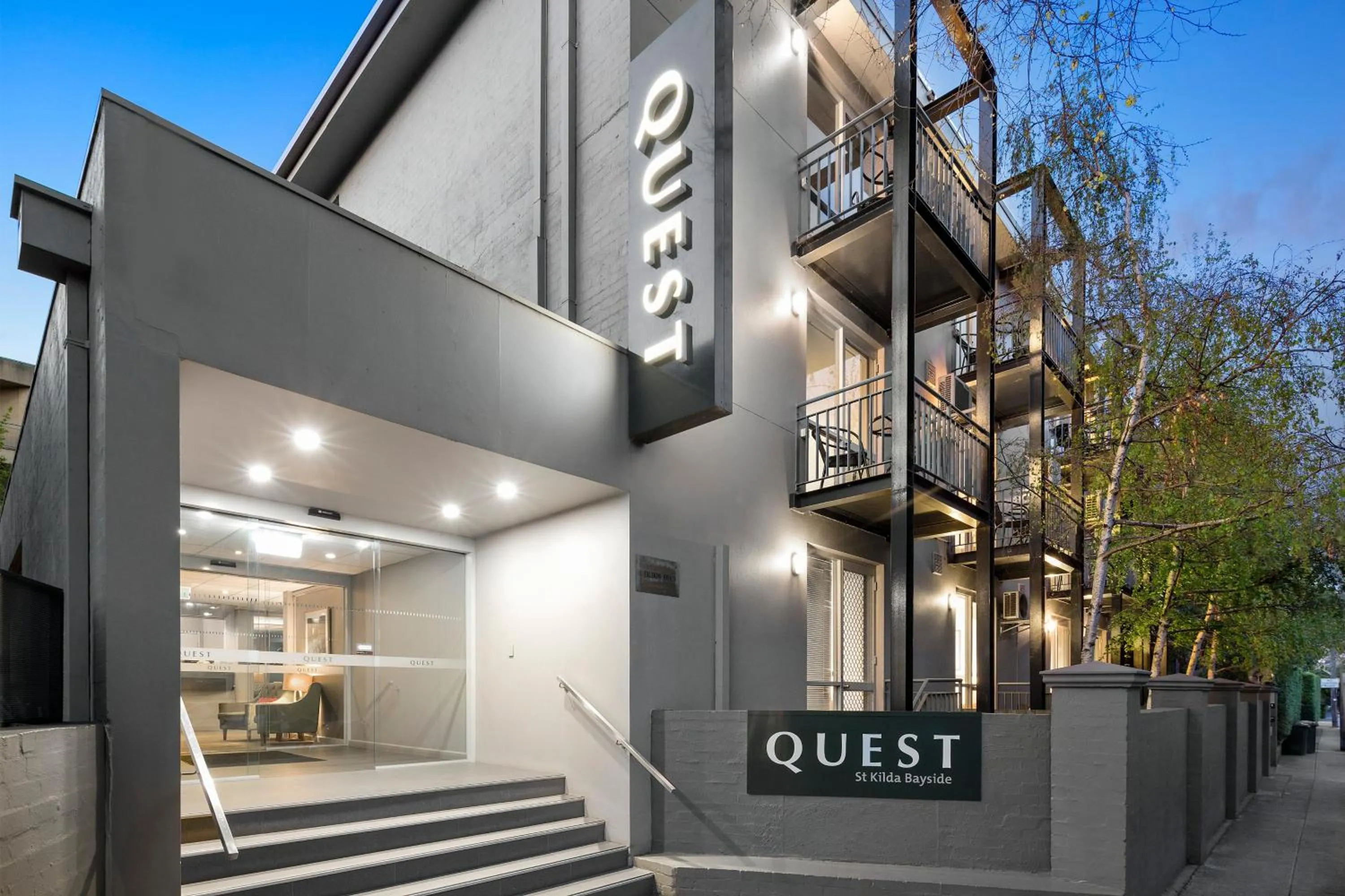 Facade/entrance in Quest St Kilda Bayside