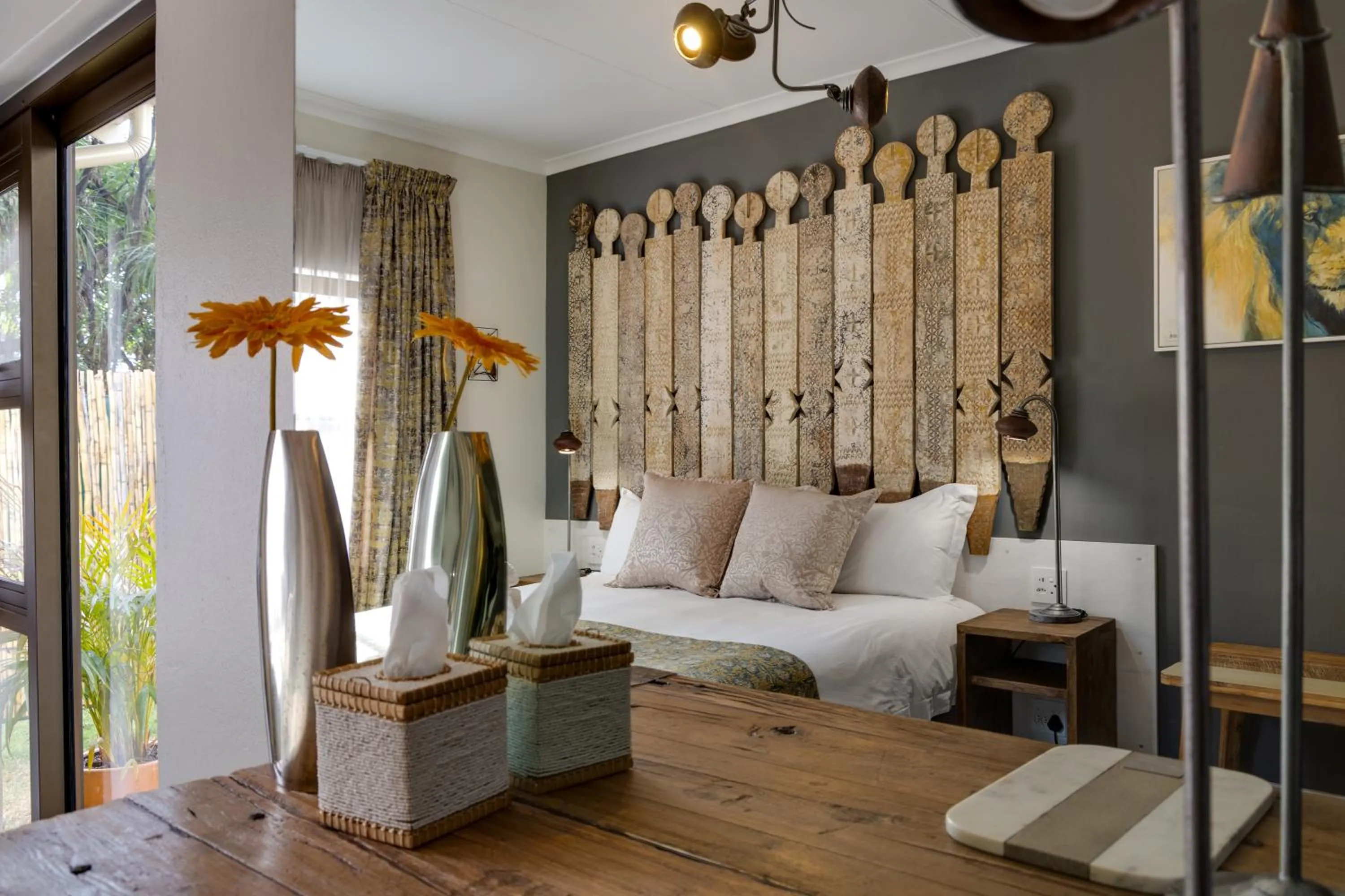 Bed in African Rock Hotel & Spa, a "Boutique Lifestyle Resort"