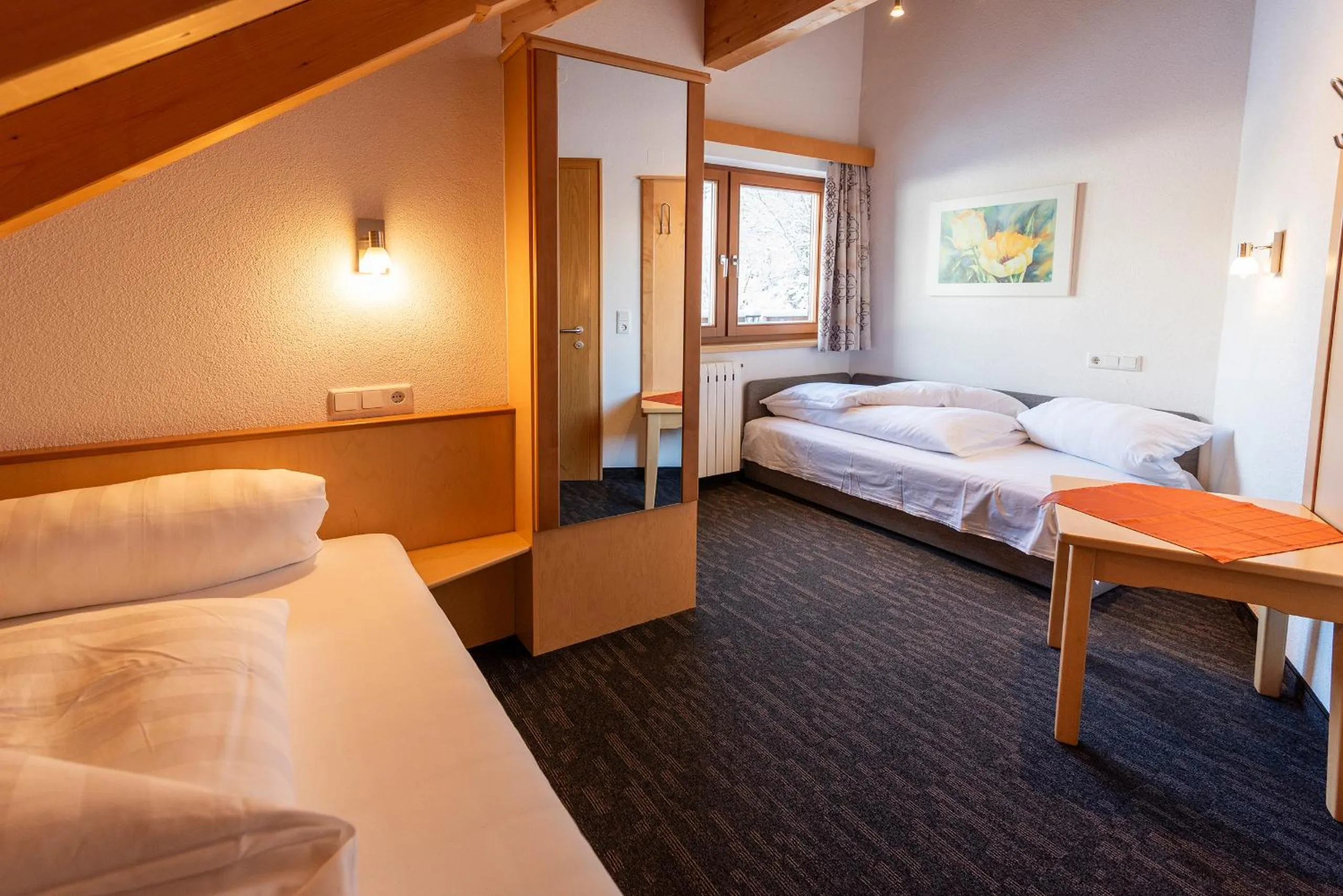 Bed in Hotel Garni Försterheim