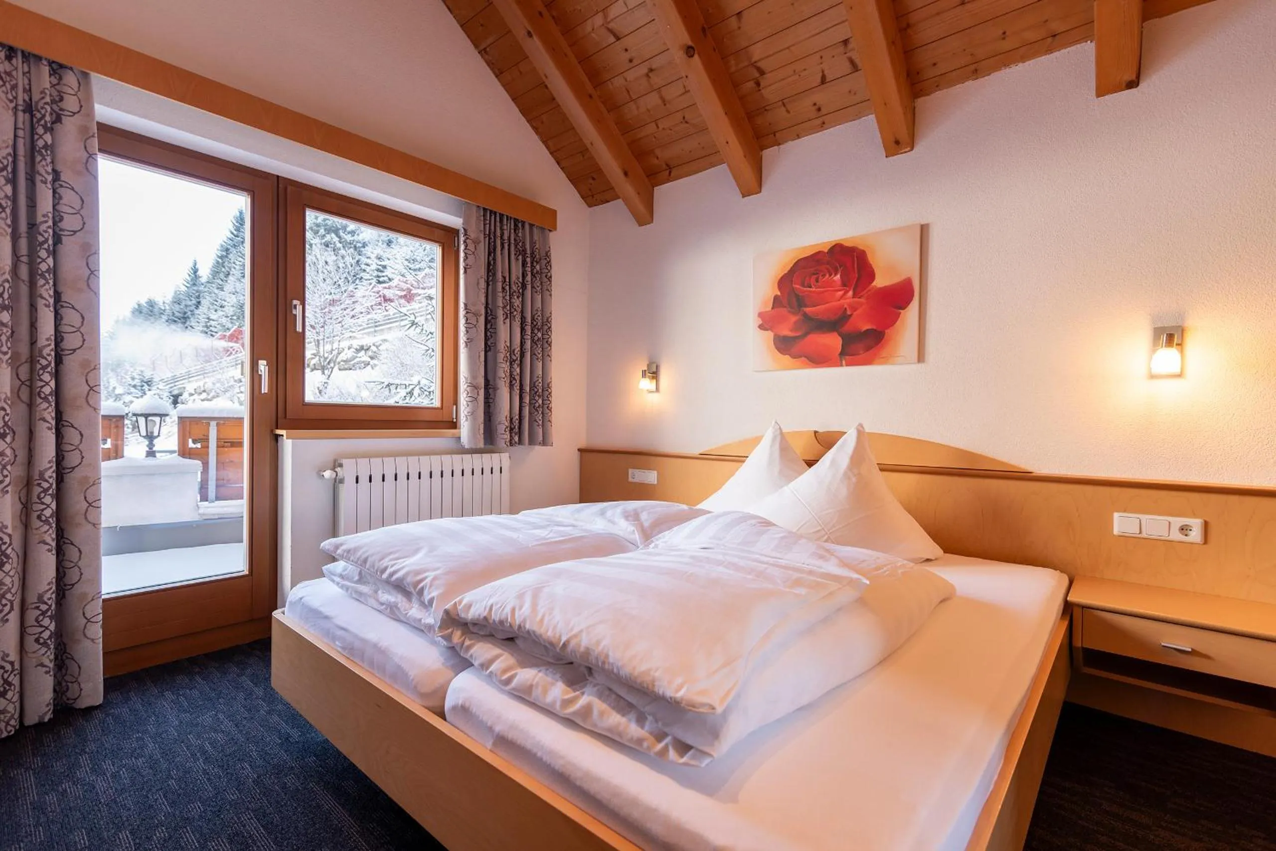 Bed in Hotel Garni Försterheim