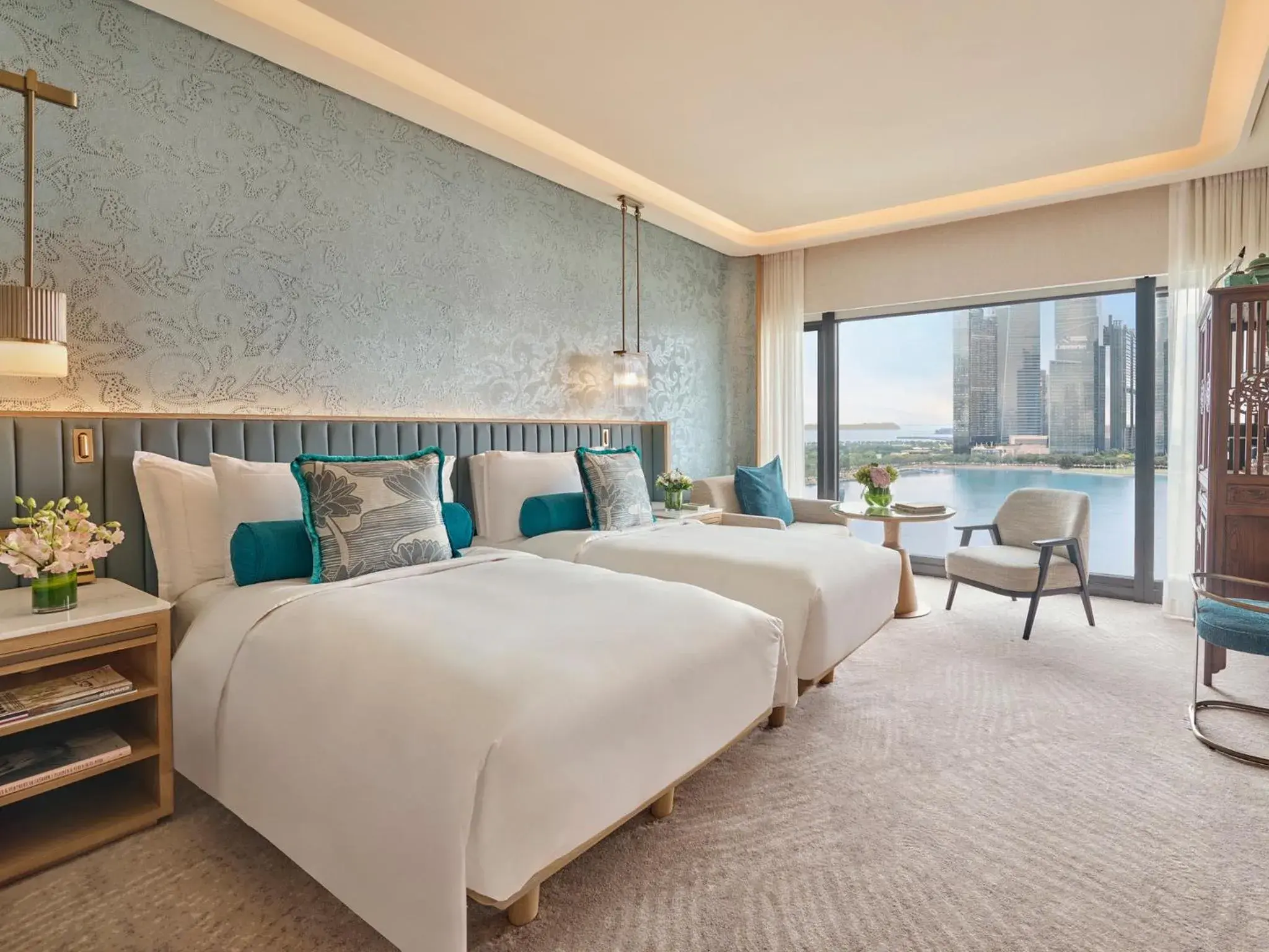 Bed in Mandarin Oriental, Singapore Bed in Mandarin Oriental, Singapore