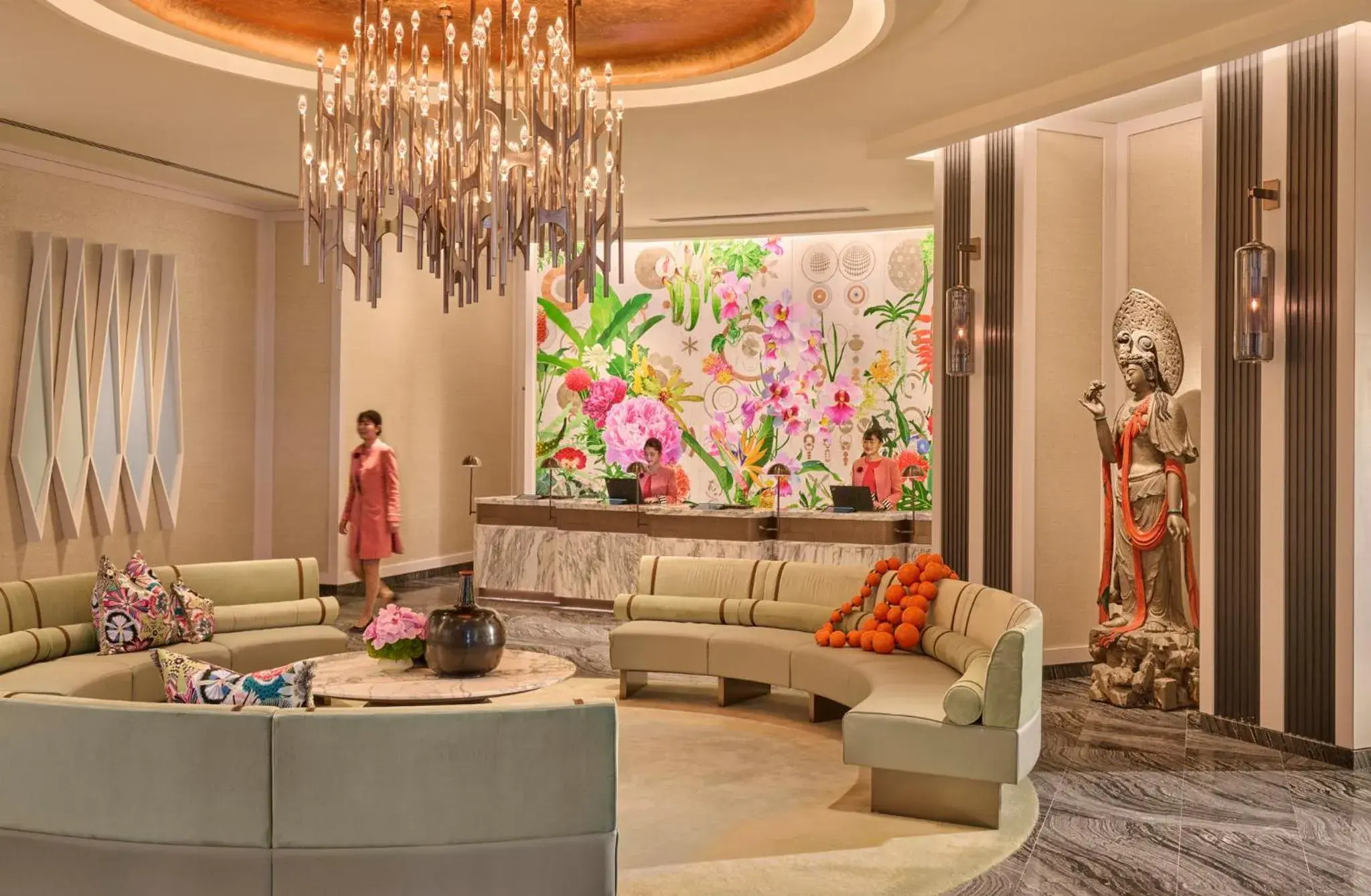 Lobby or reception in Mandarin Oriental, Singapore Lobby or reception in Mandarin Oriental, Singapore