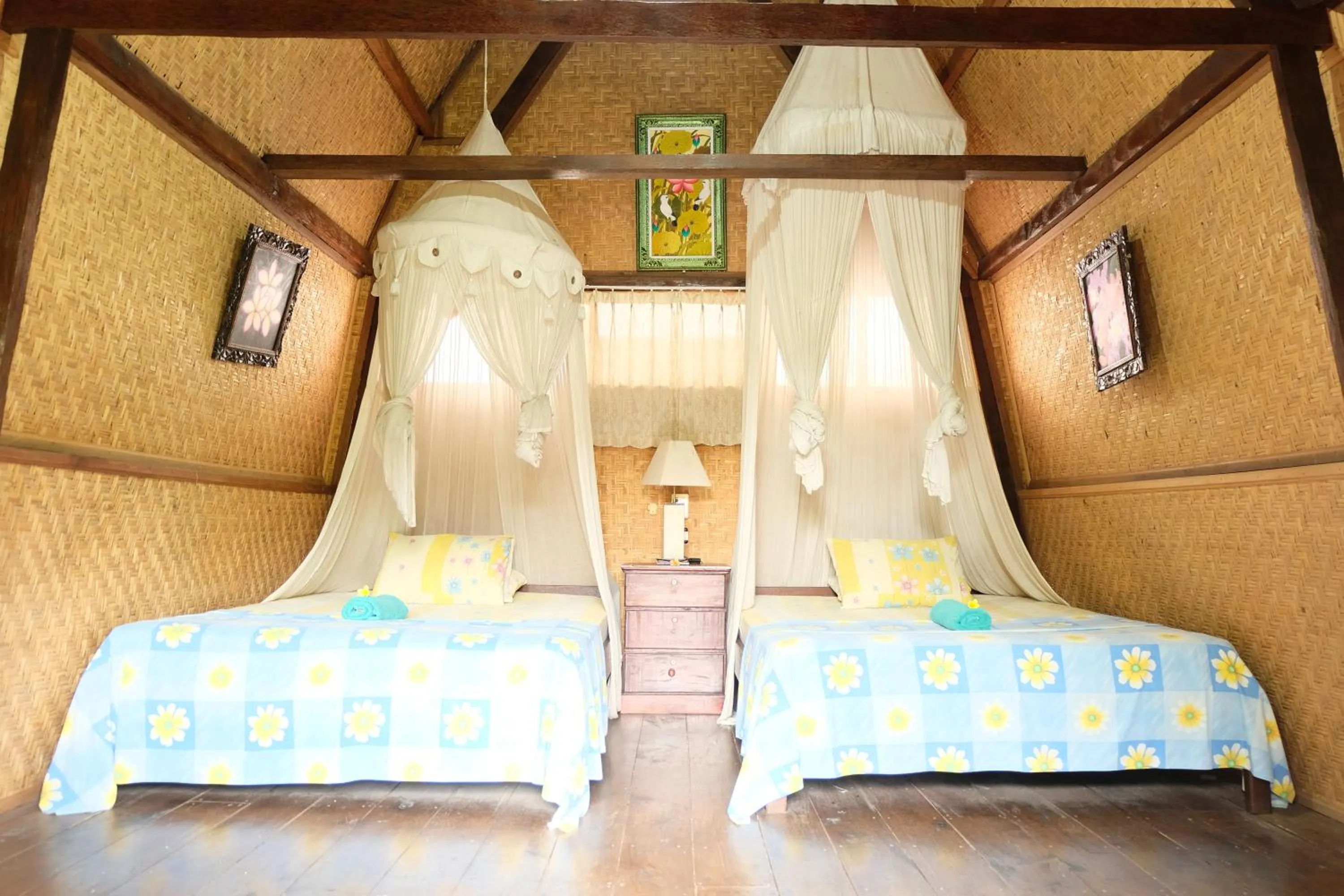 Bedroom, Bed in Kerti Beach Bungalow and Restaurant