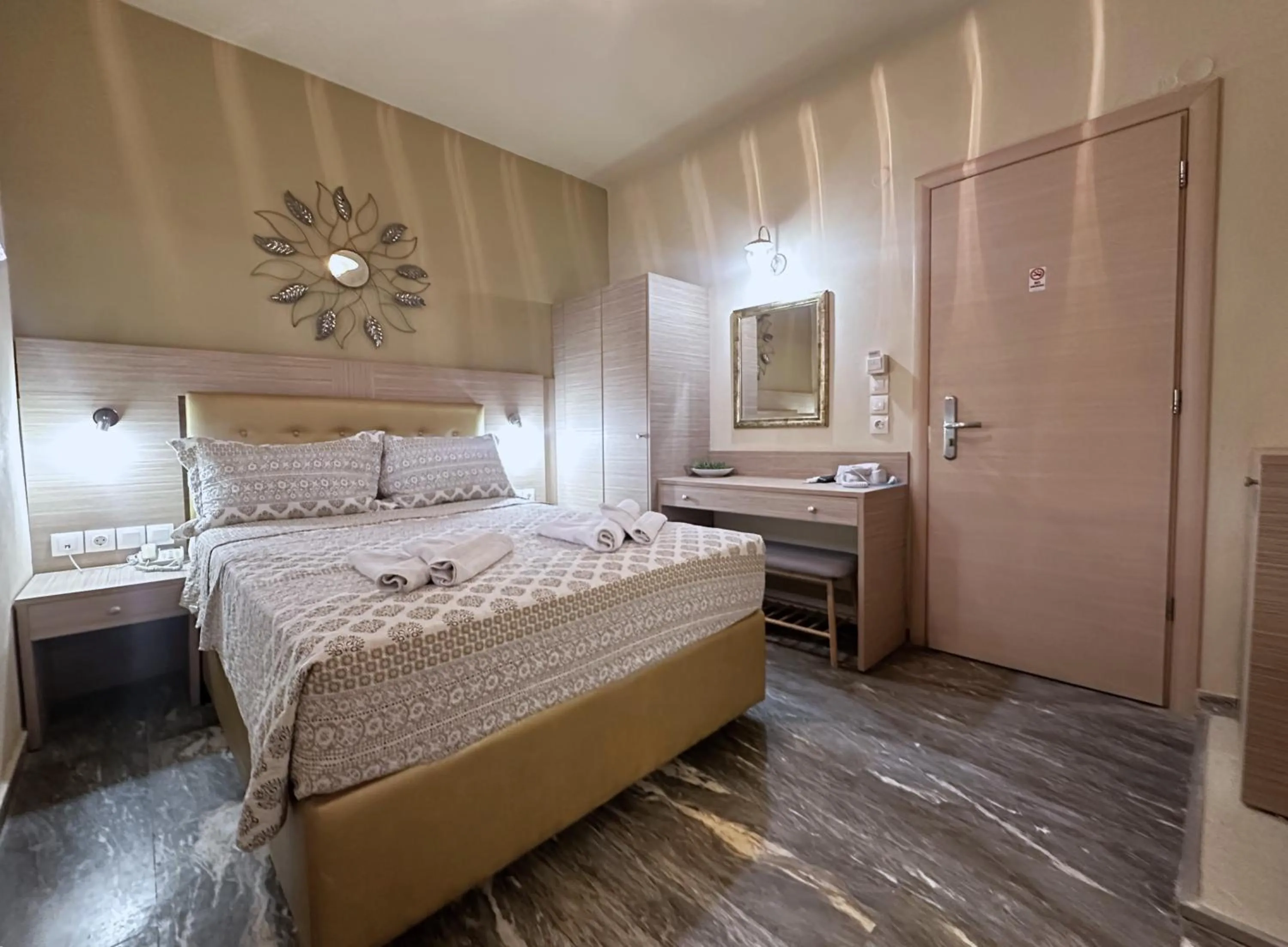 Bed in Thalia deco City & Beach Hotel