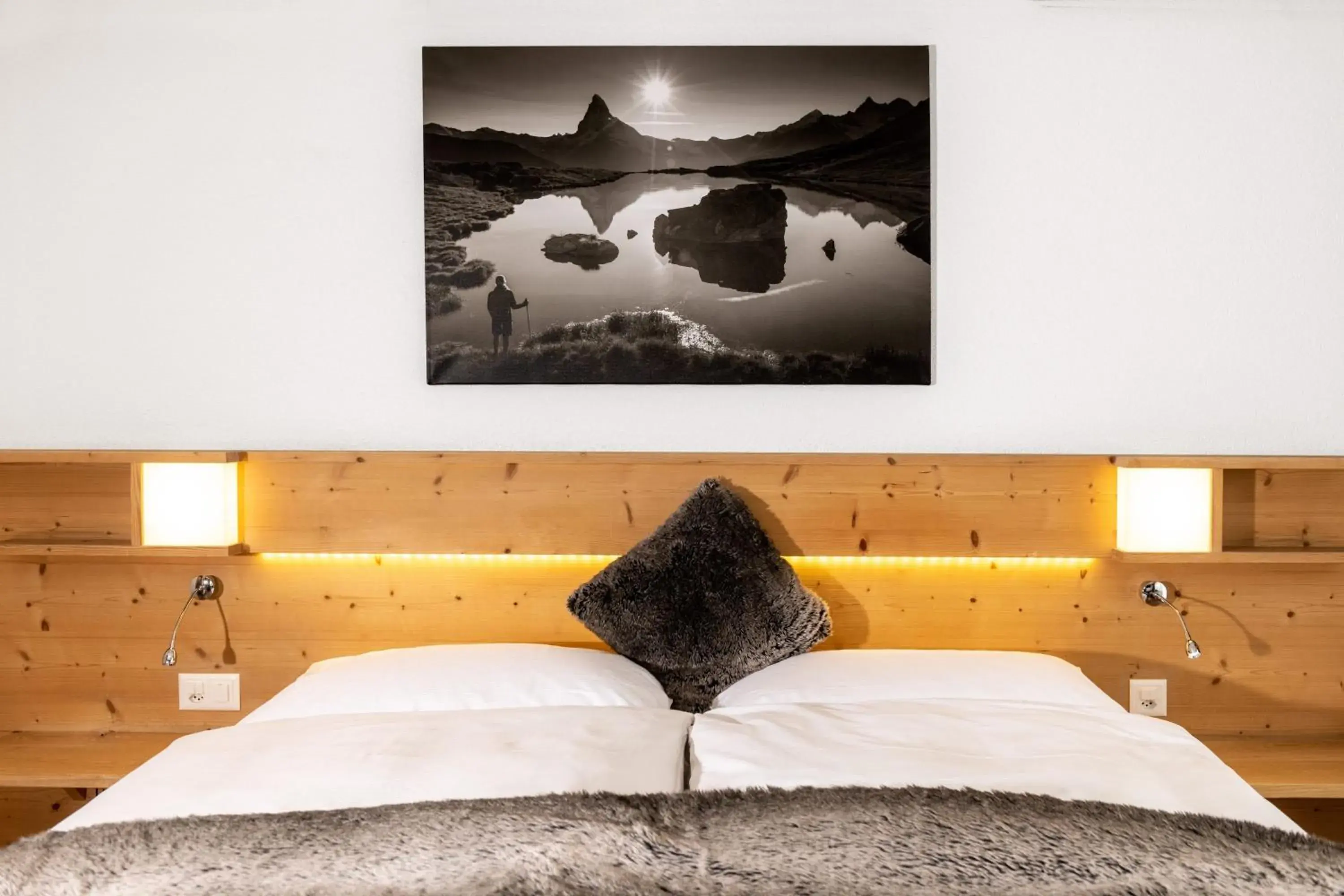 Twin Room with Balcony in Hotel Matterhornblick Twin Room with Balcony in Hotel Matterhornblick