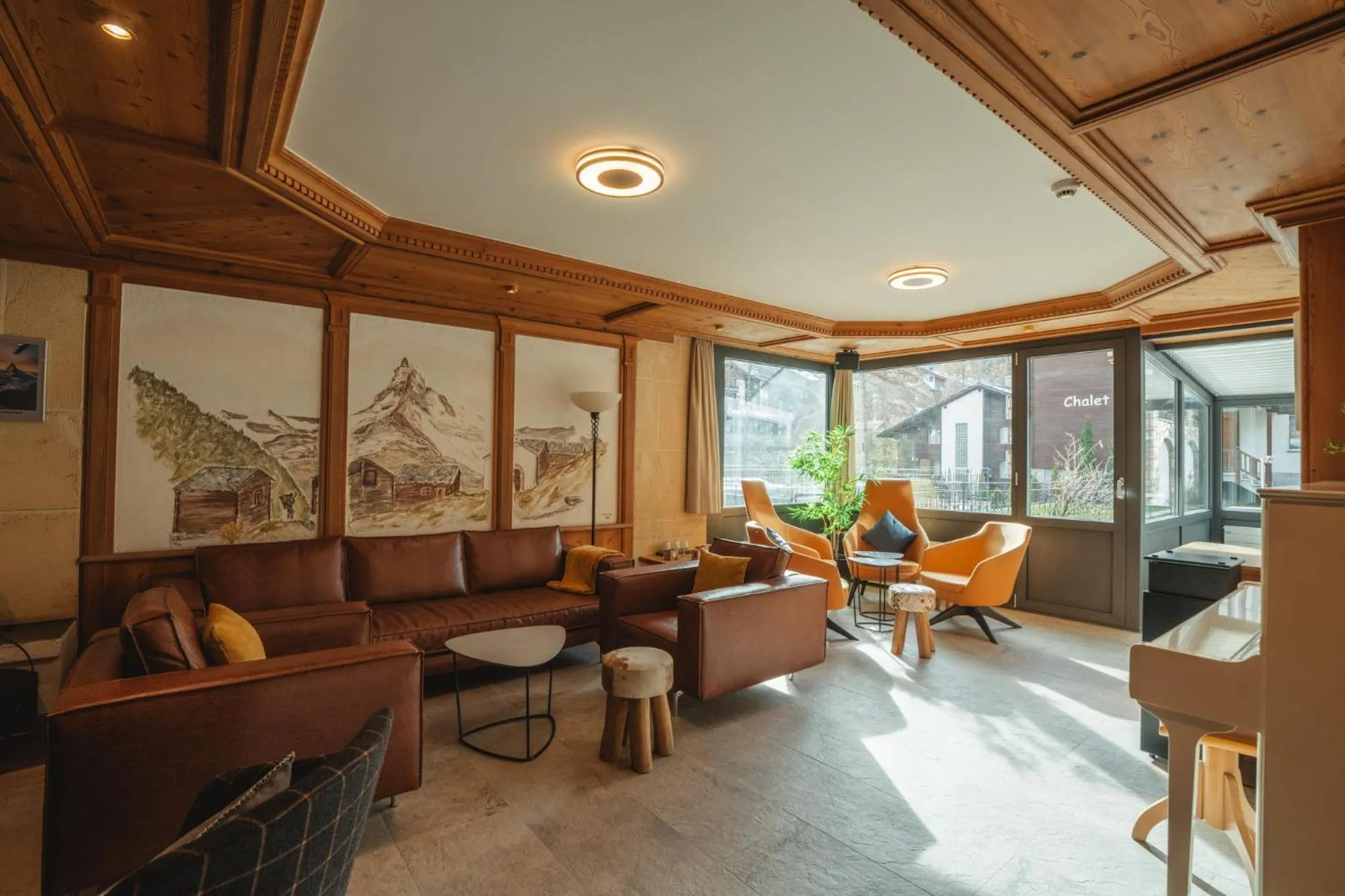 Lounge or bar in Hotel Matterhornblick