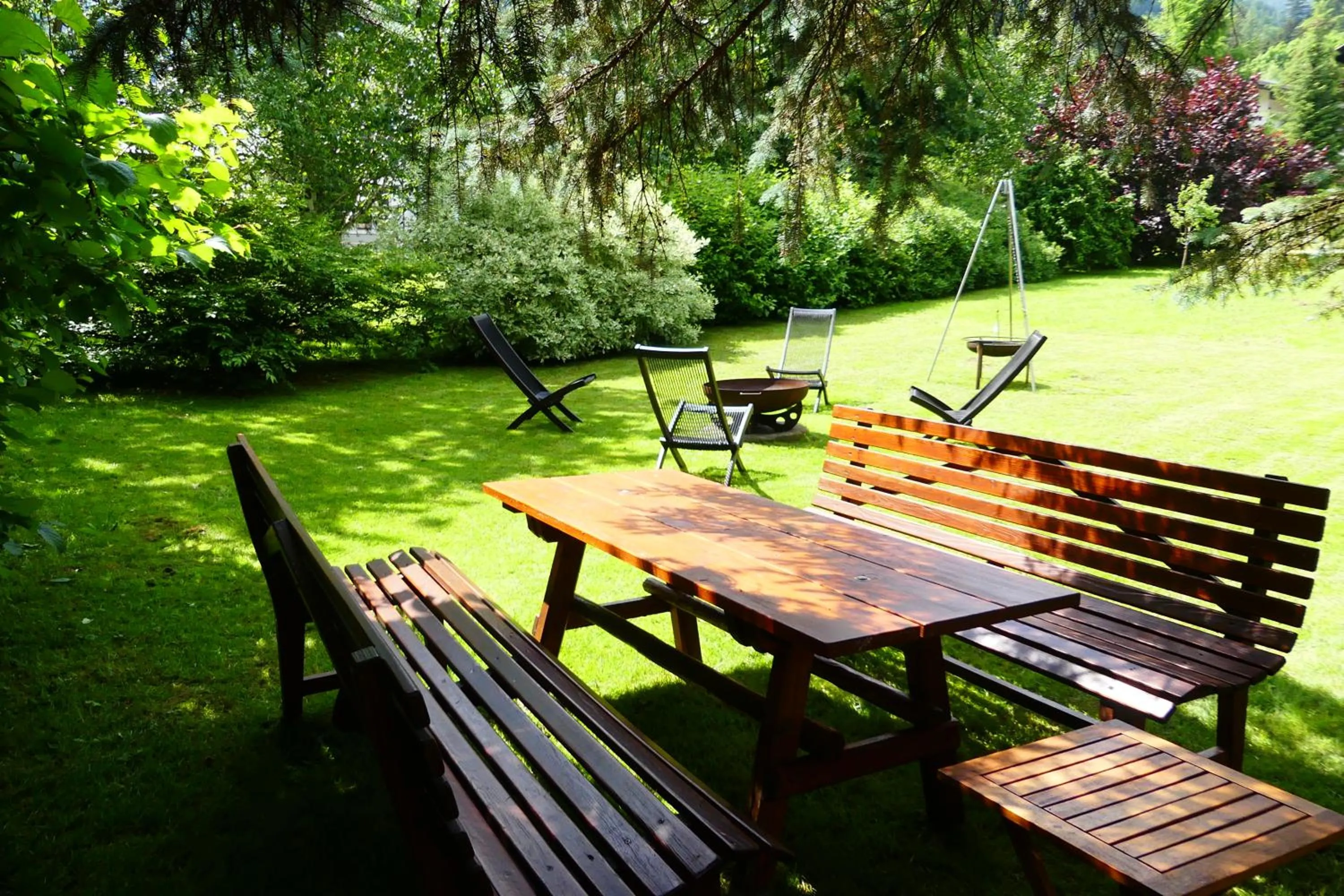 Garden view in Ferienwohnungen Familie Wetzlinger