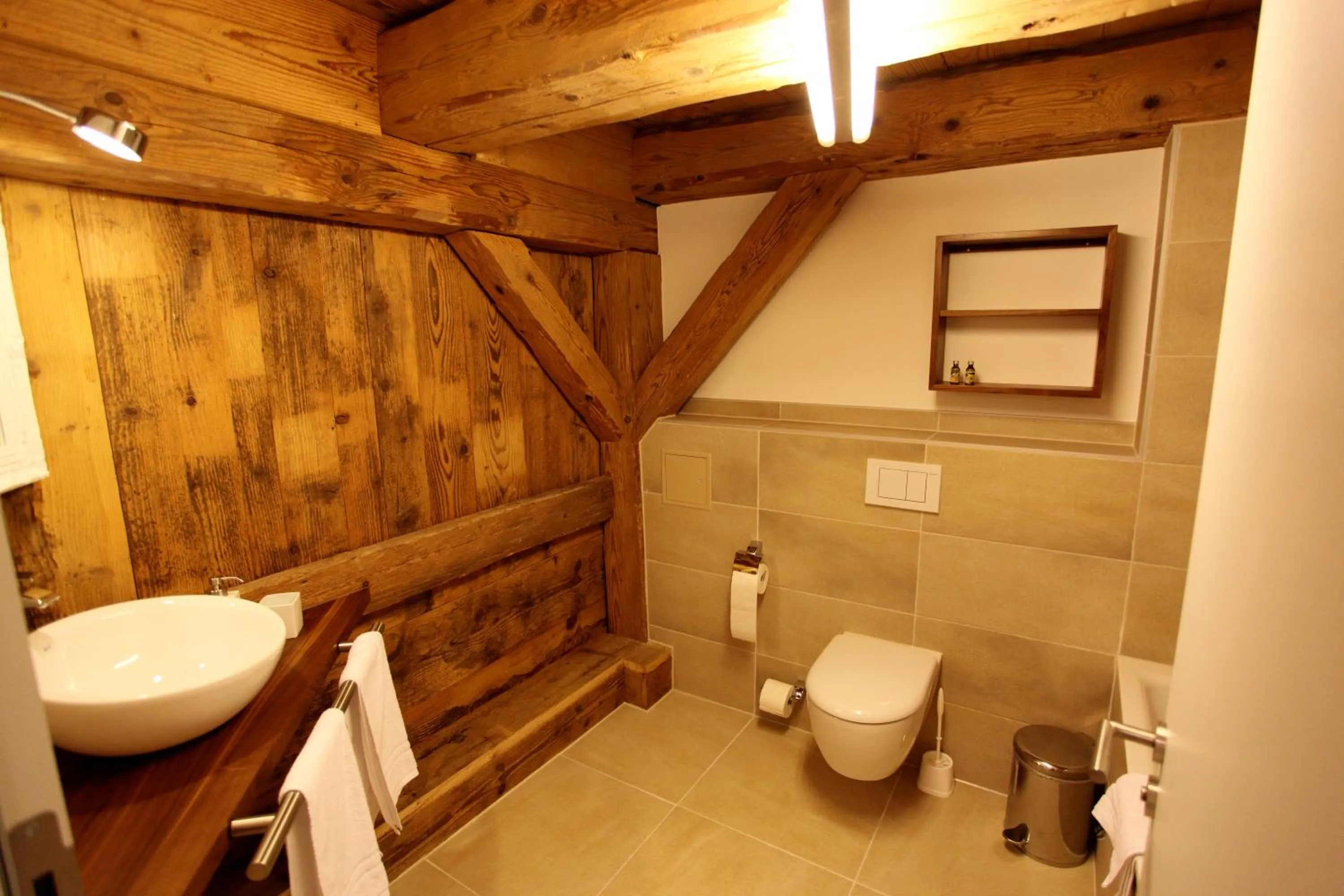 Bathroom in hotel rainhof scheune & naturpark restaurant (Kirchzarten)