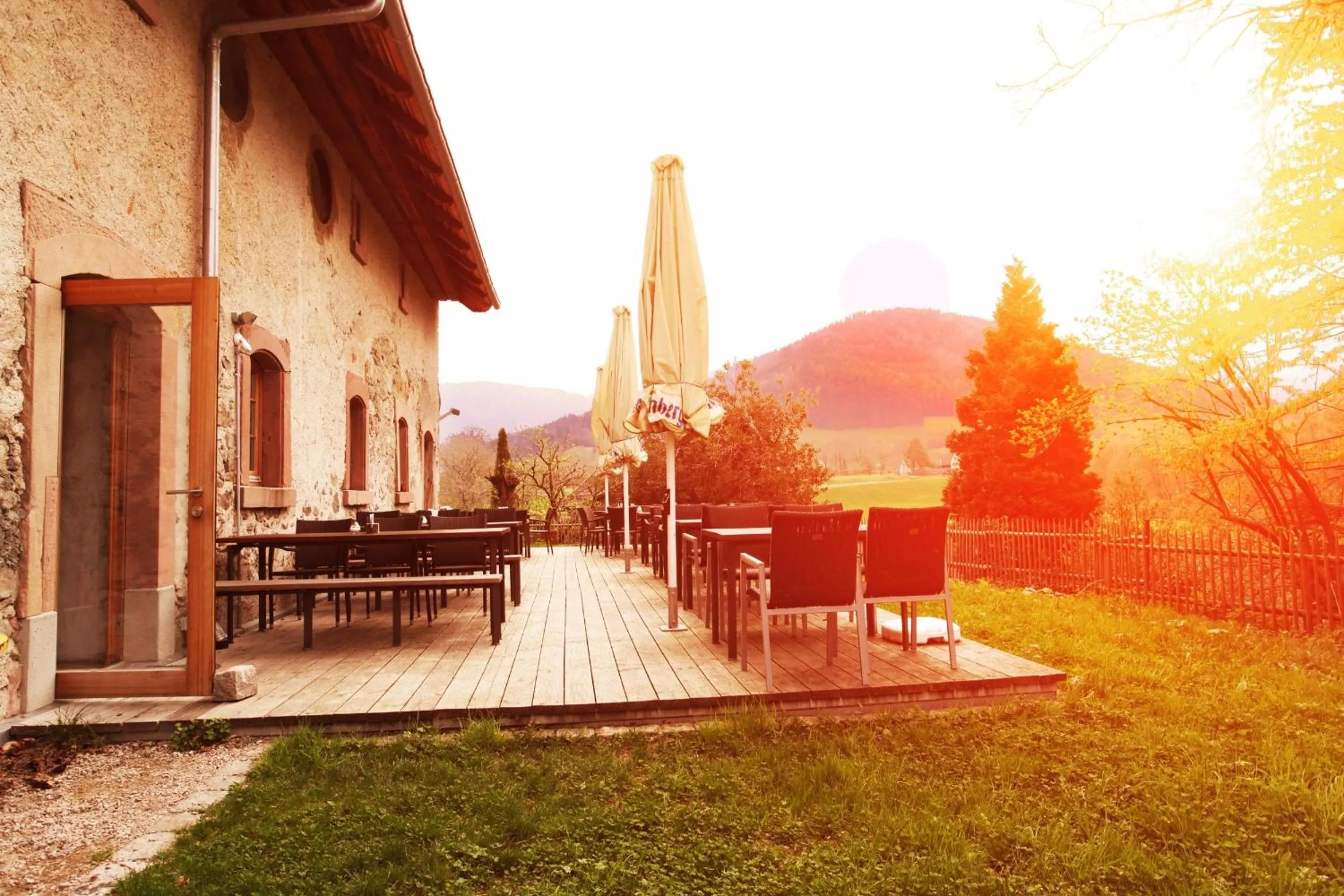 Balcony/Terrace in hotel rainhof scheune & naturpark restaurant (Kirchzarten)