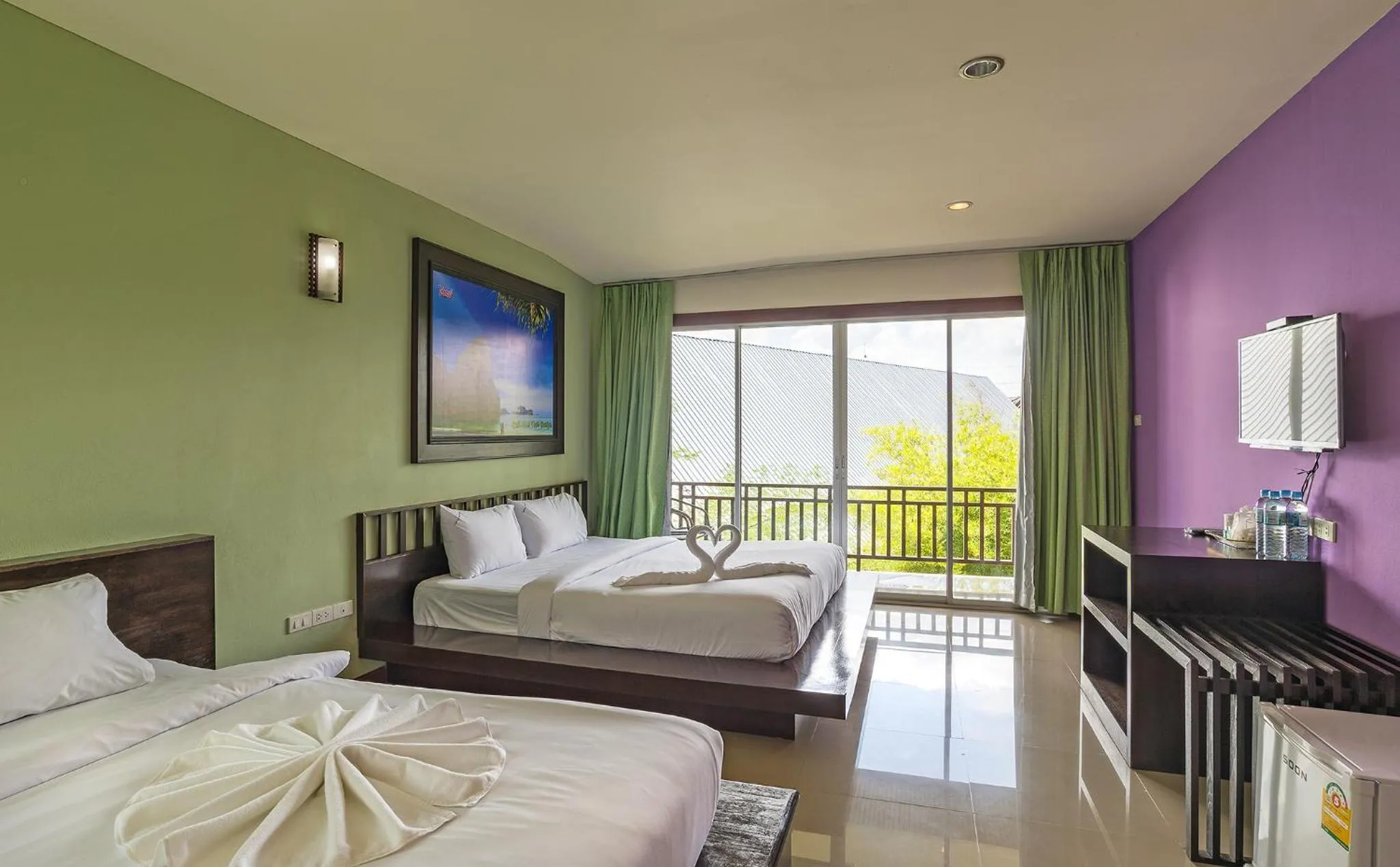 Photo of the whole room, Bed in Krabi Home Town Boutique