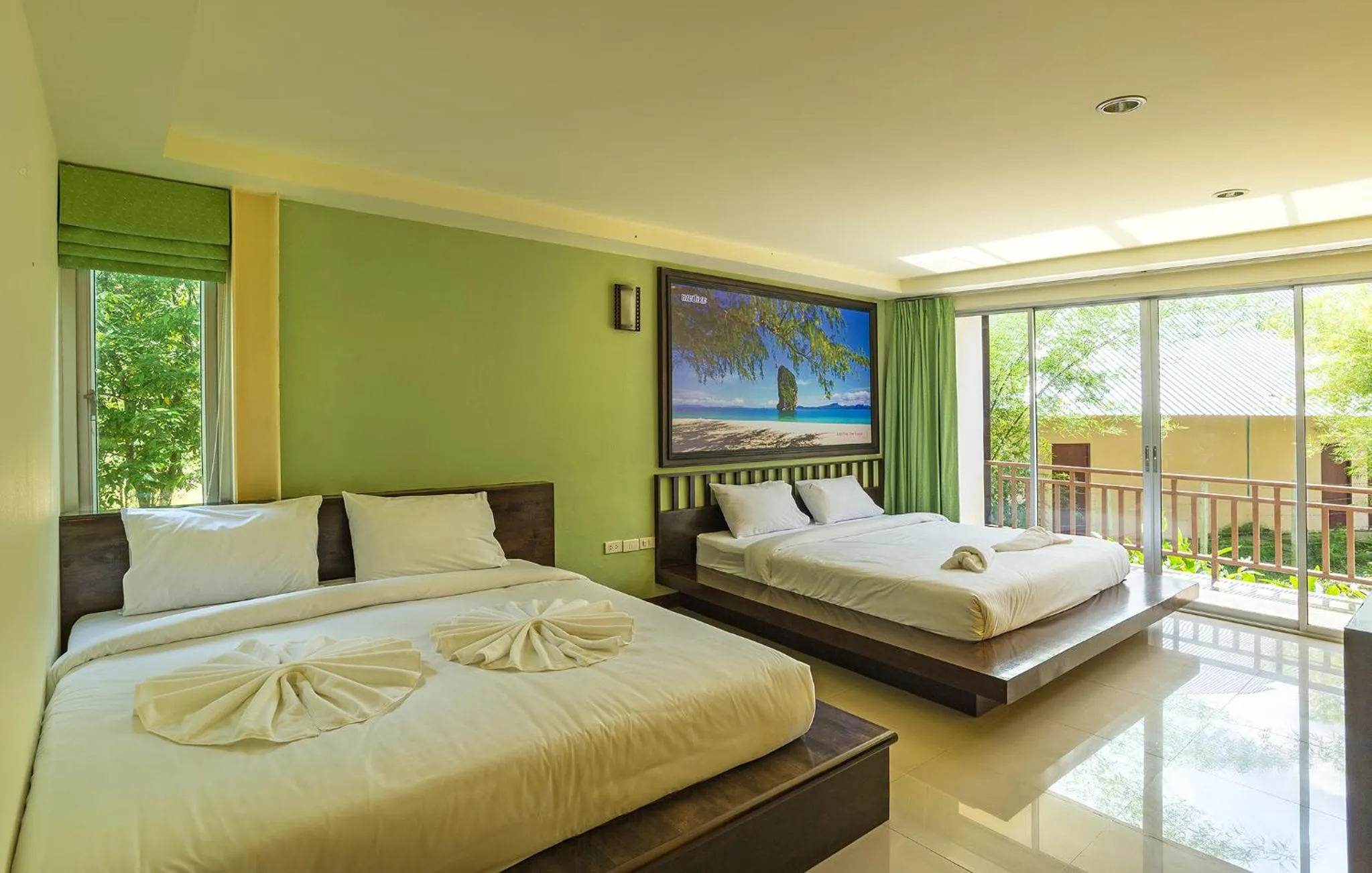 Photo of the whole room, Bed in Krabi Home Town Boutique