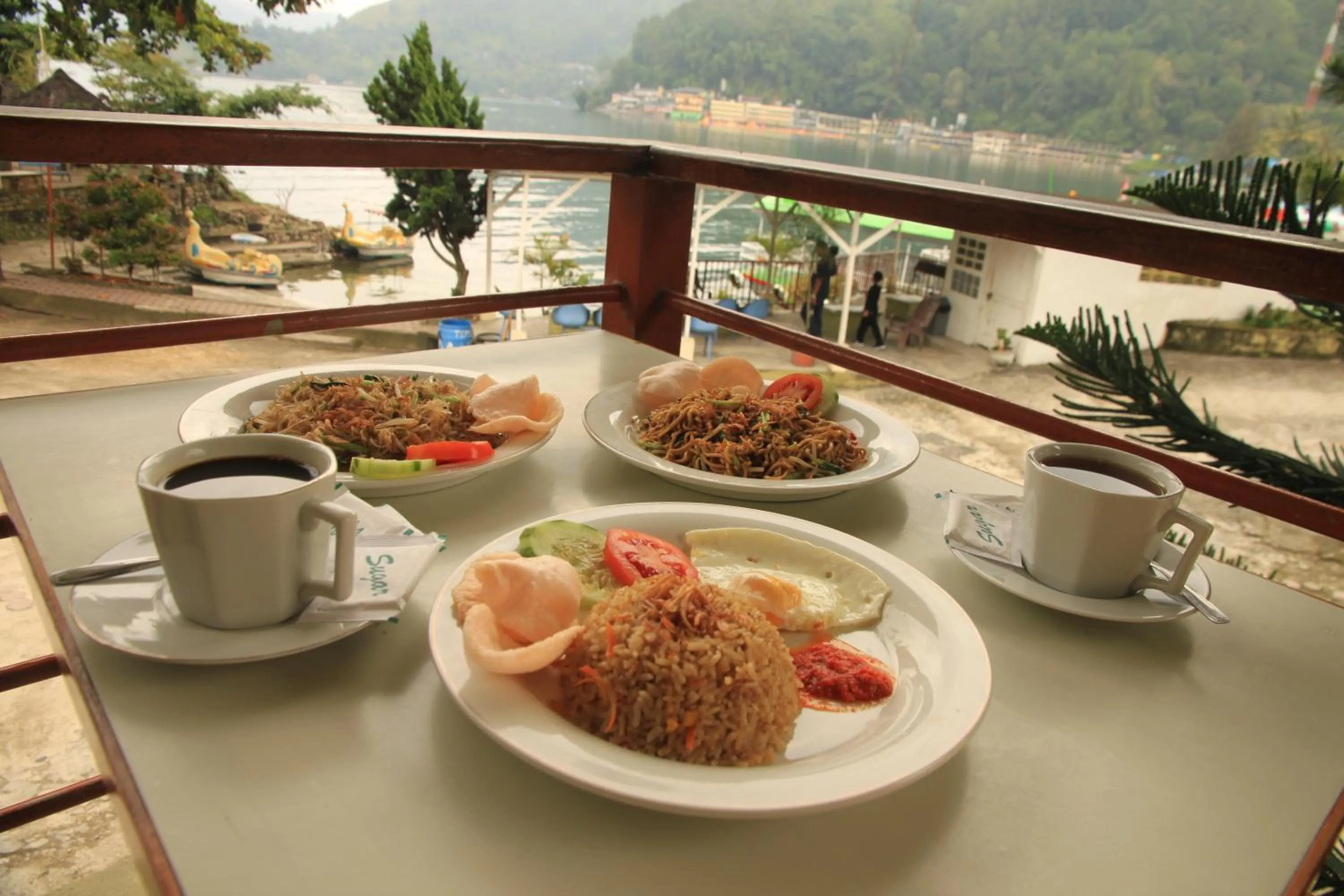 Continental breakfast in Pandu Lakeside Hotel Parapat