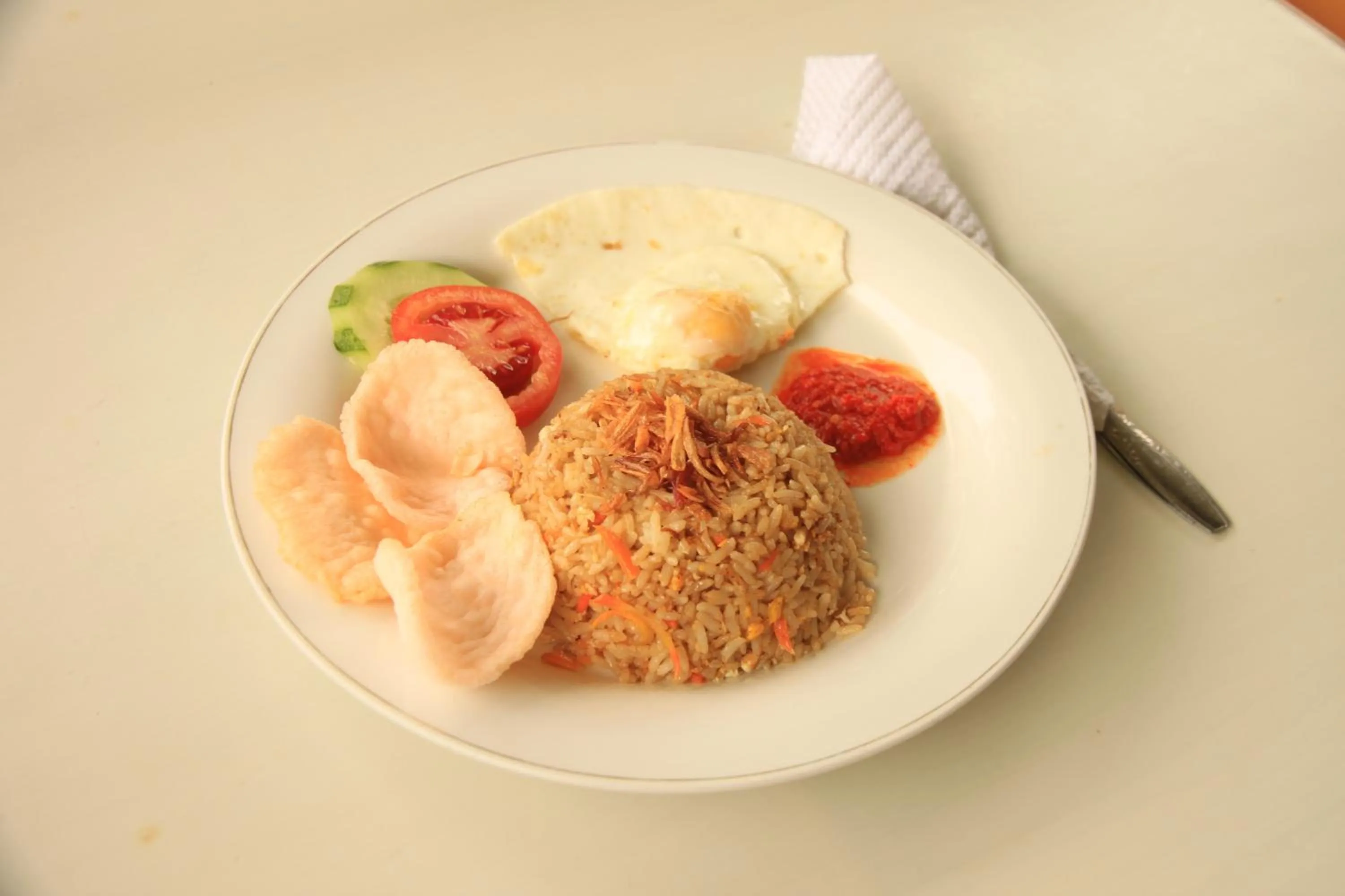 Continental breakfast in Pandu Lakeside Hotel Parapat