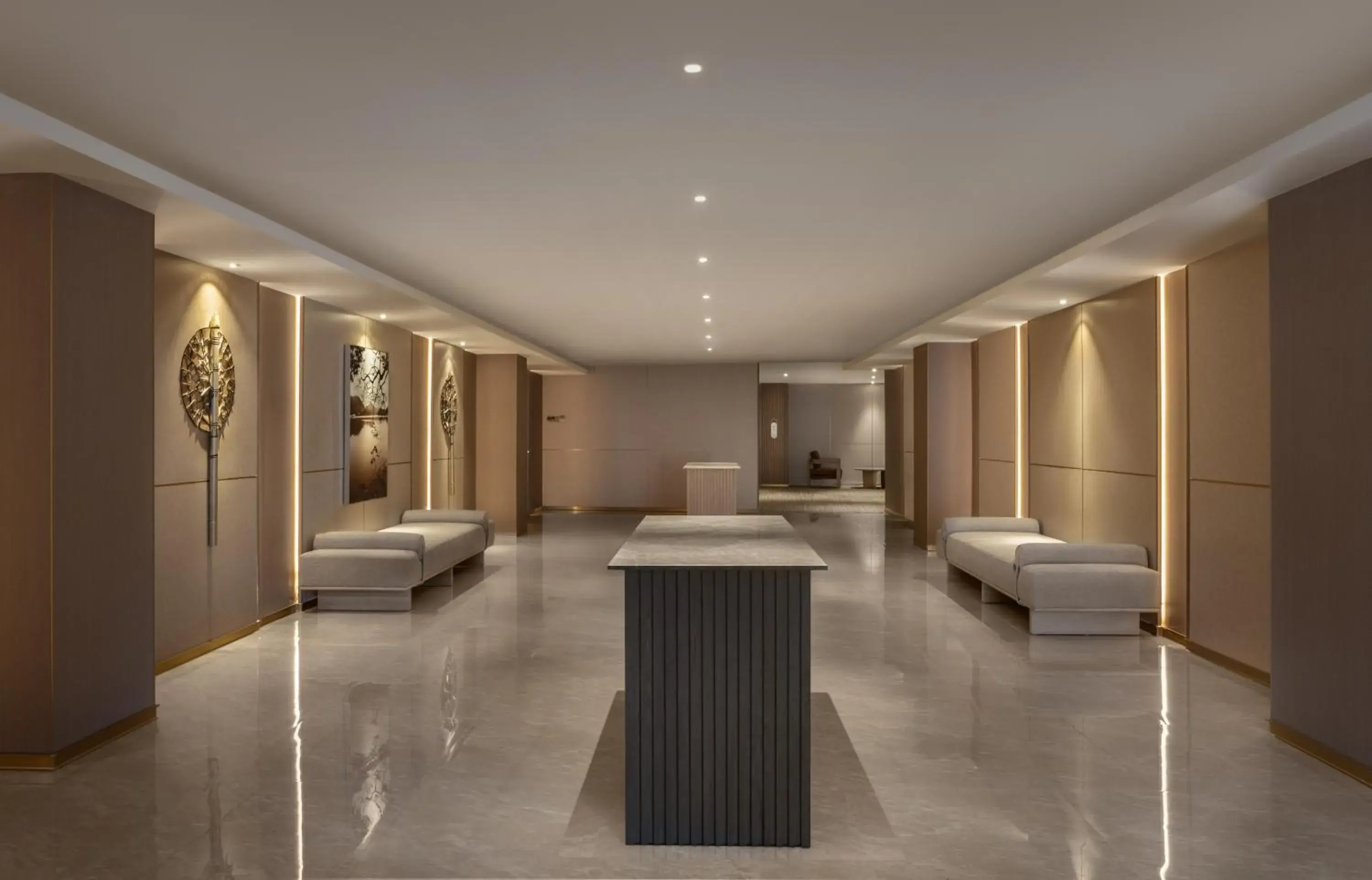 Lobby or reception in The Golden Crown Hotel Lobby or reception in The Golden Crown Hotel