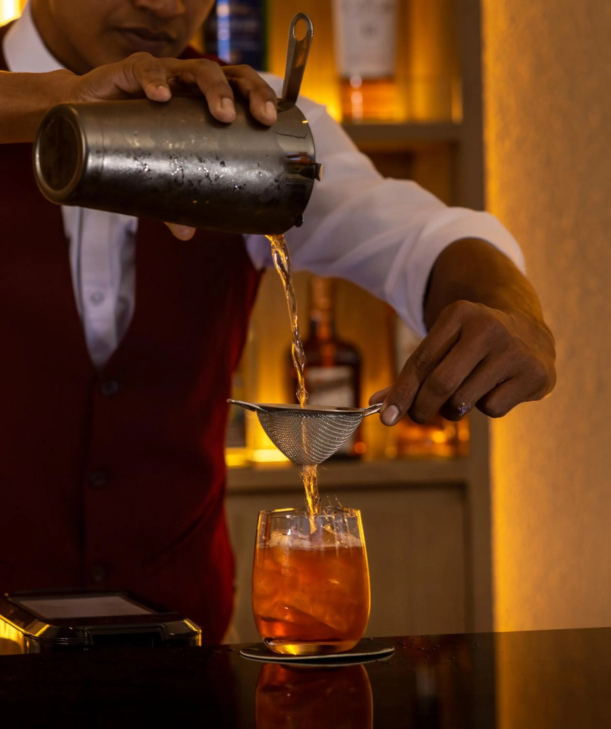 Drinks in The Golden Crown Hotel