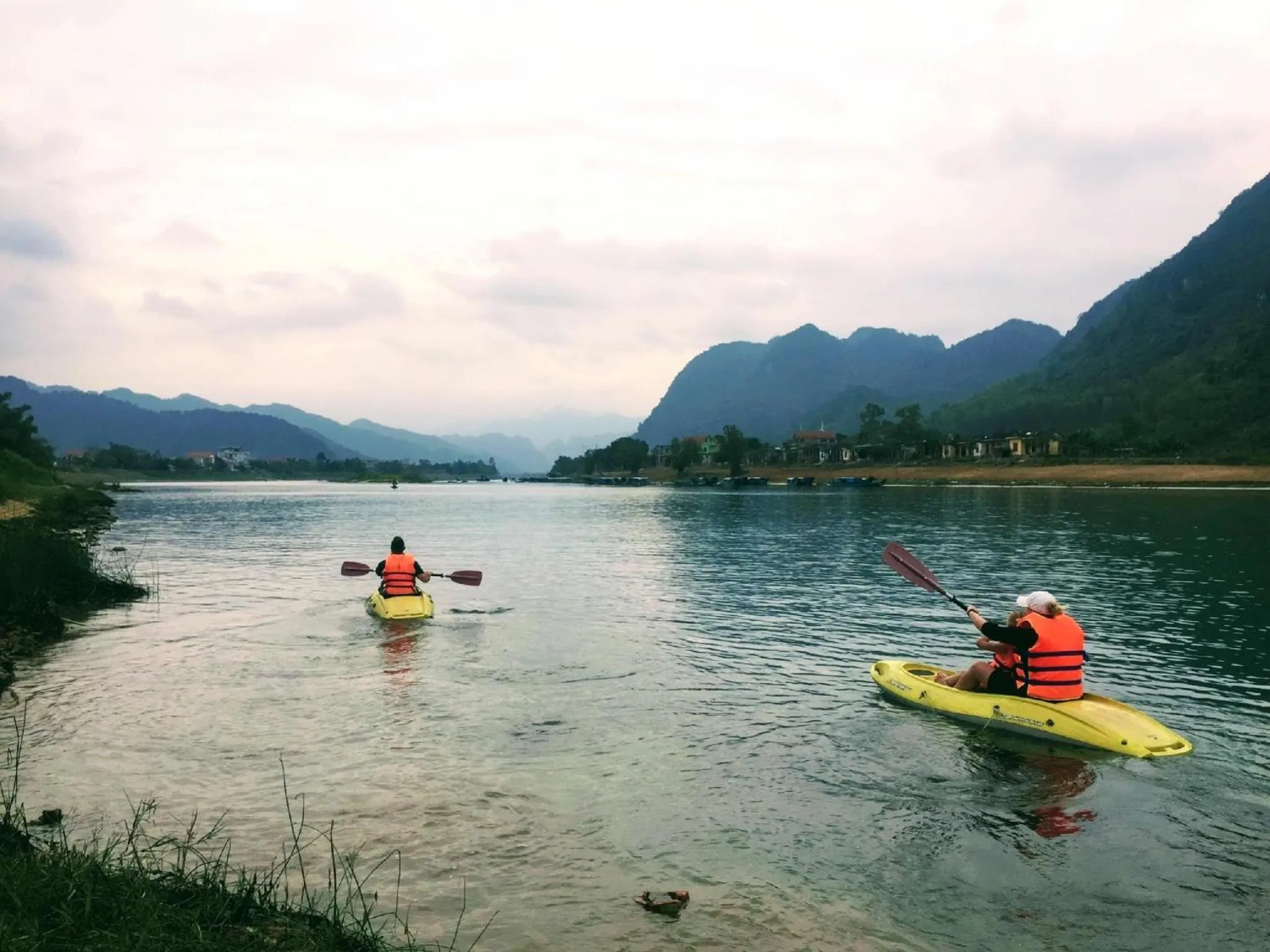 Canoeing in Victory Road Villas