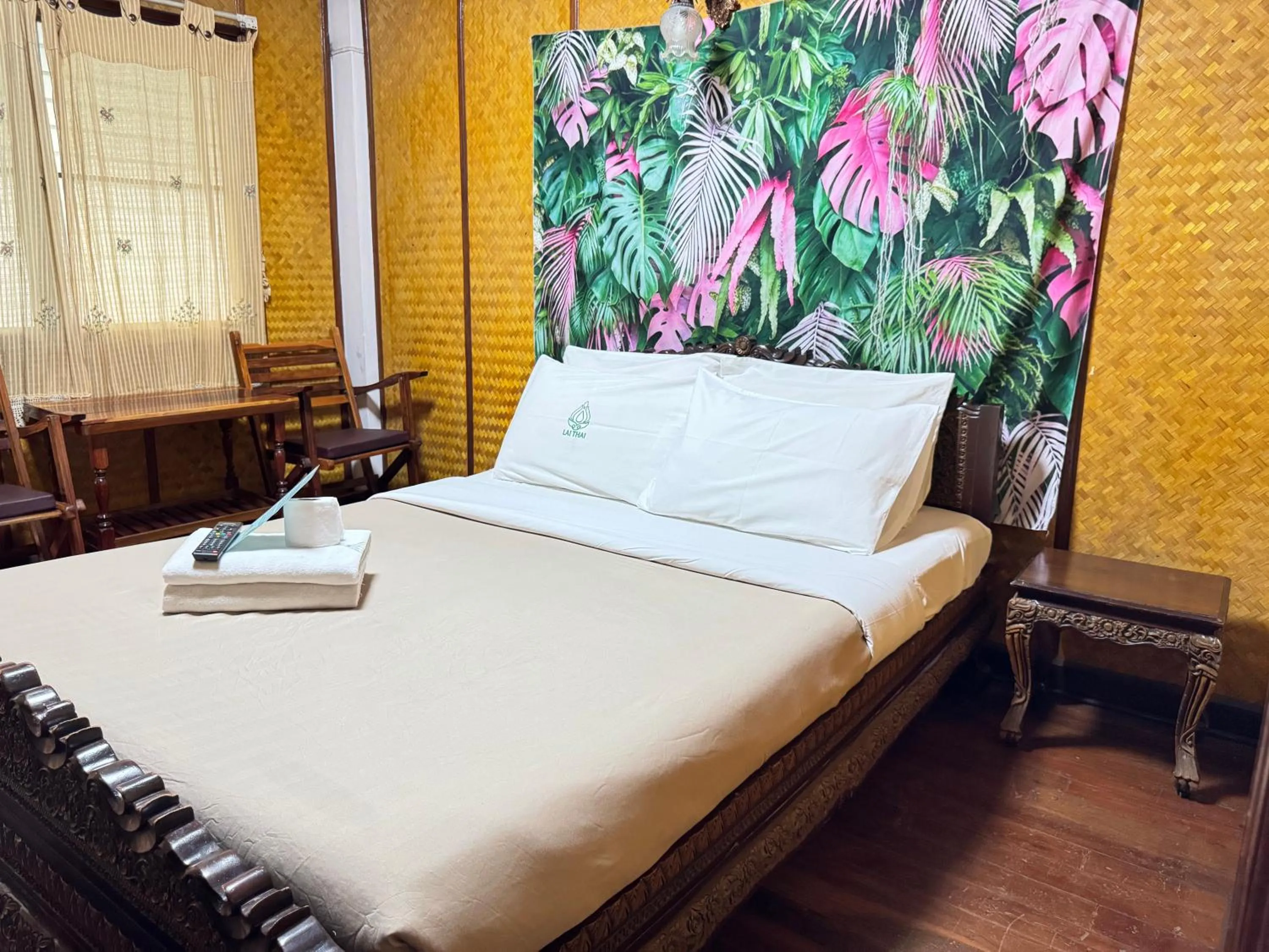 Bed in Lai Thai Guest House