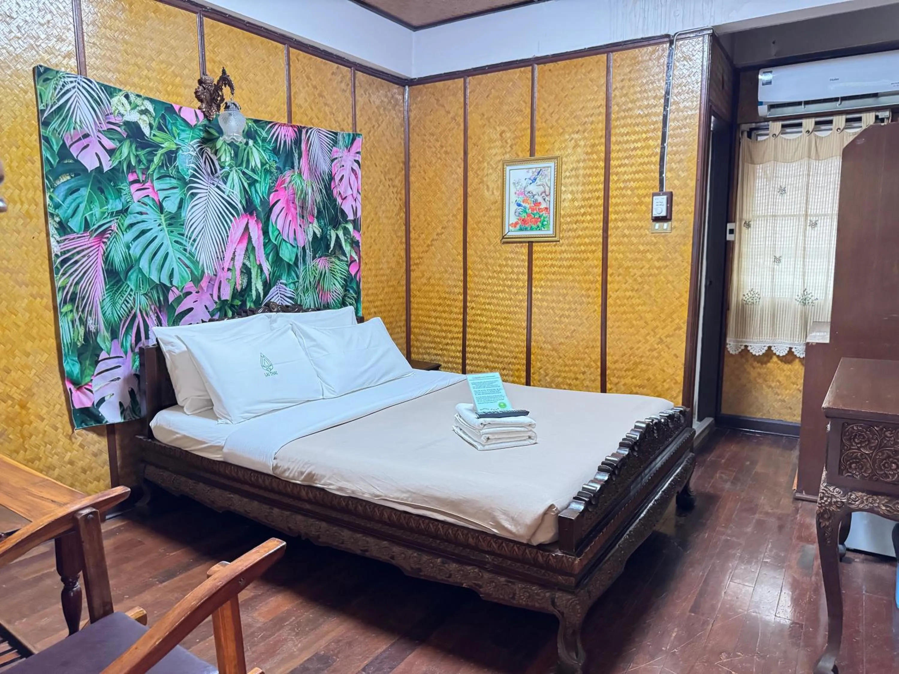 Bed in Lai Thai Guest House