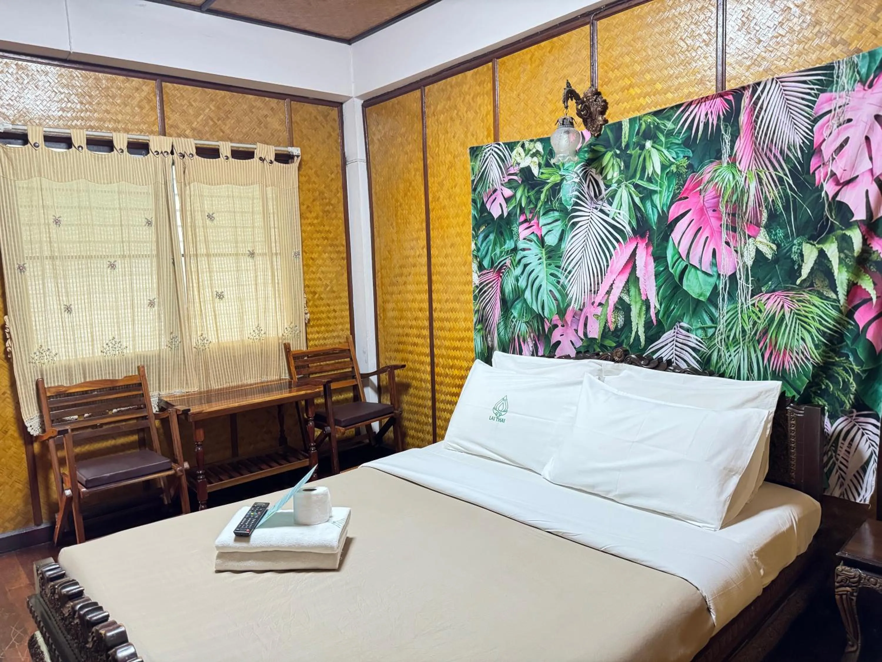 Bed in Lai Thai Guest House
