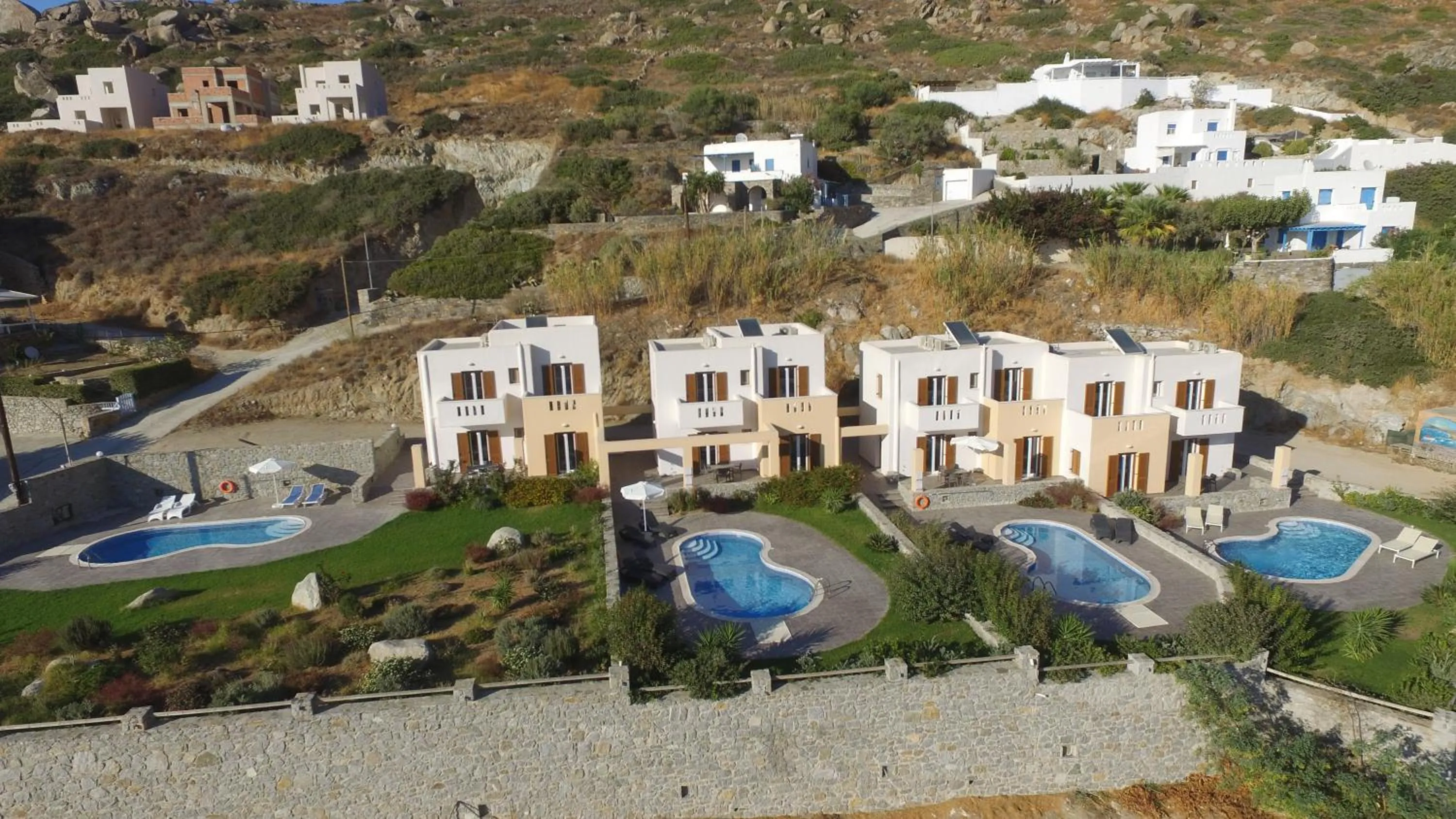 Facade/entrance in Naxos Luxury Villas