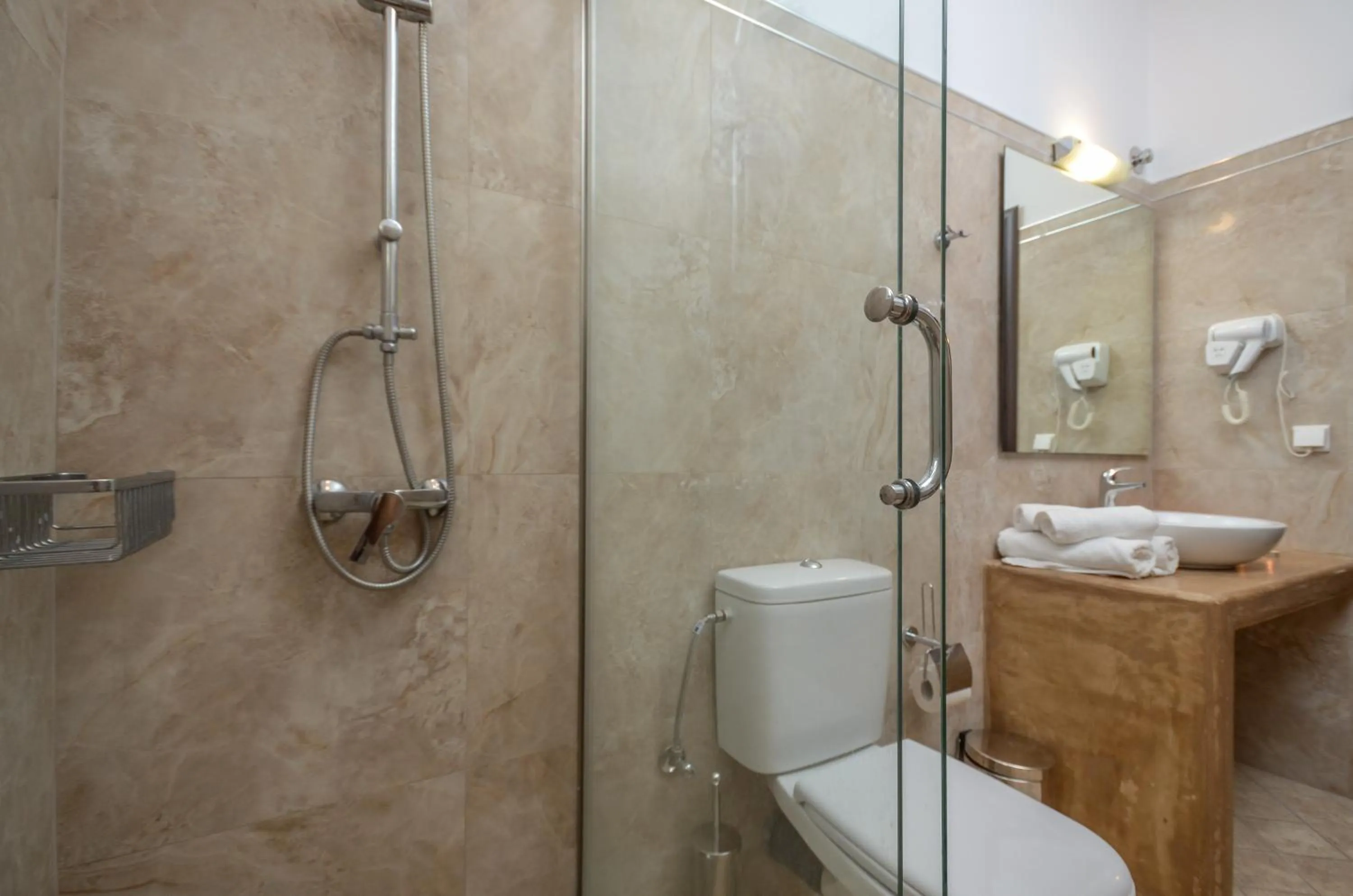 Shower in Naxos Luxury Villas