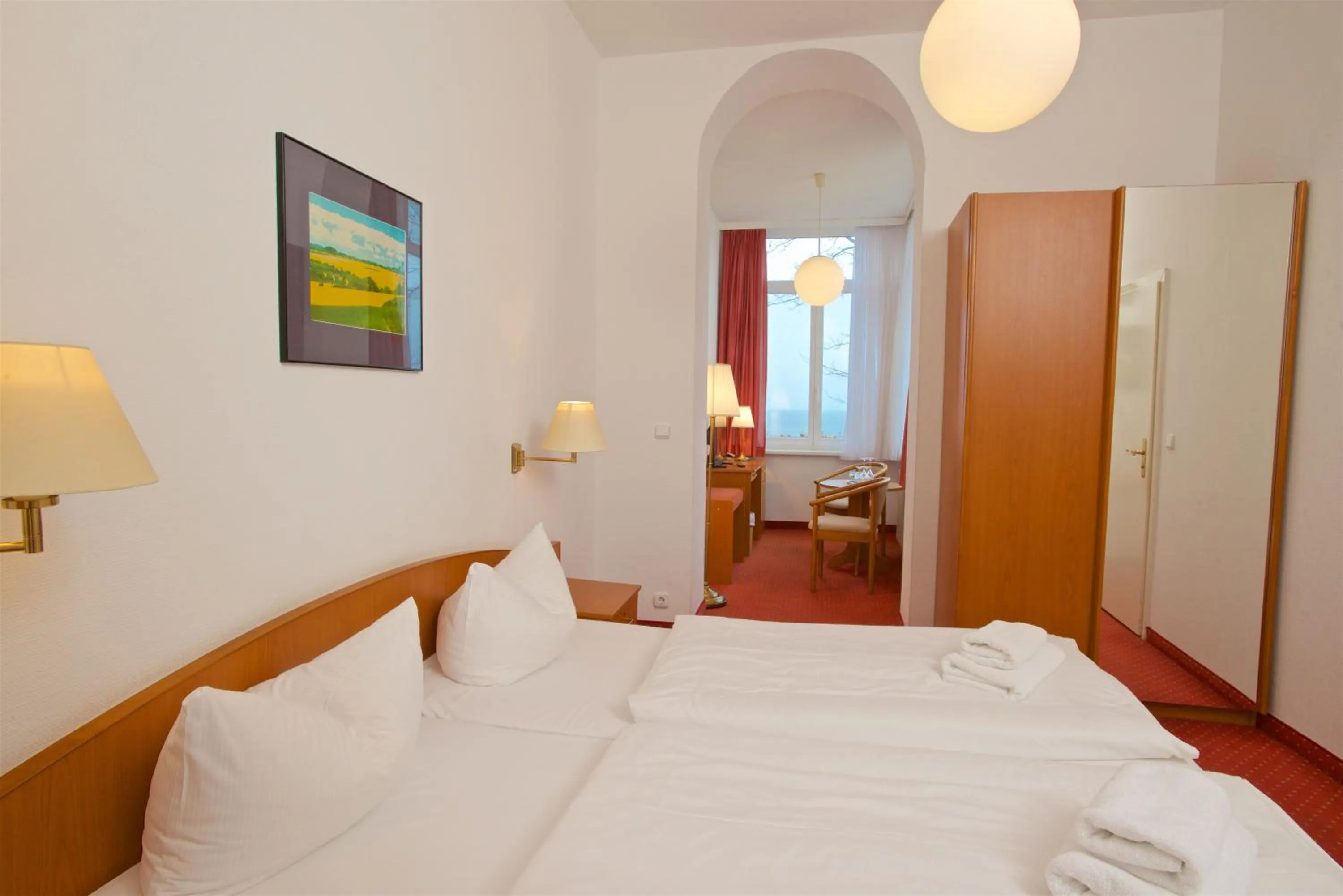 Bed in Panorama Hotel Lohme