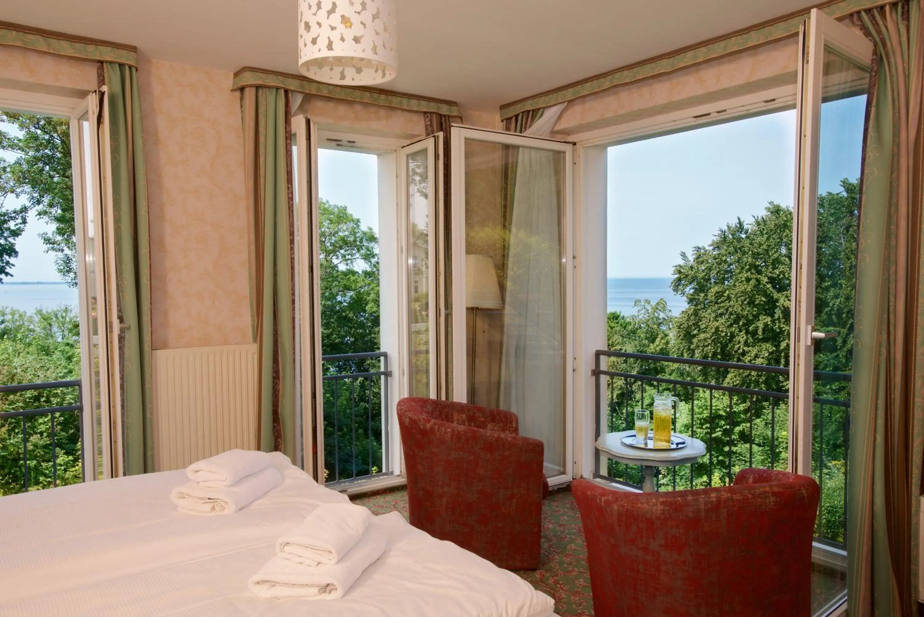 View (from property/room), Bed in Panorama Hotel Lohme