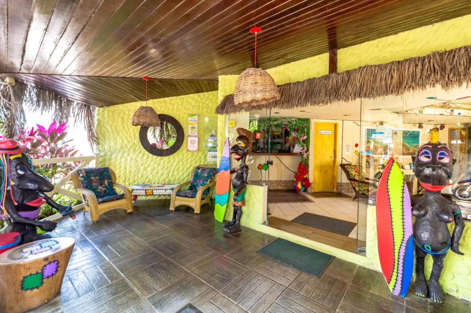 Lobby or reception in Pousada das Galinhas