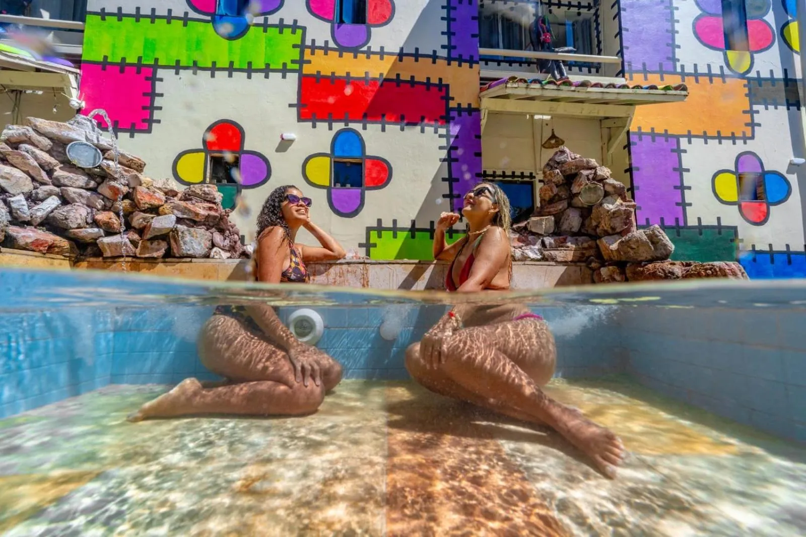 People in Pousada das Galinhas